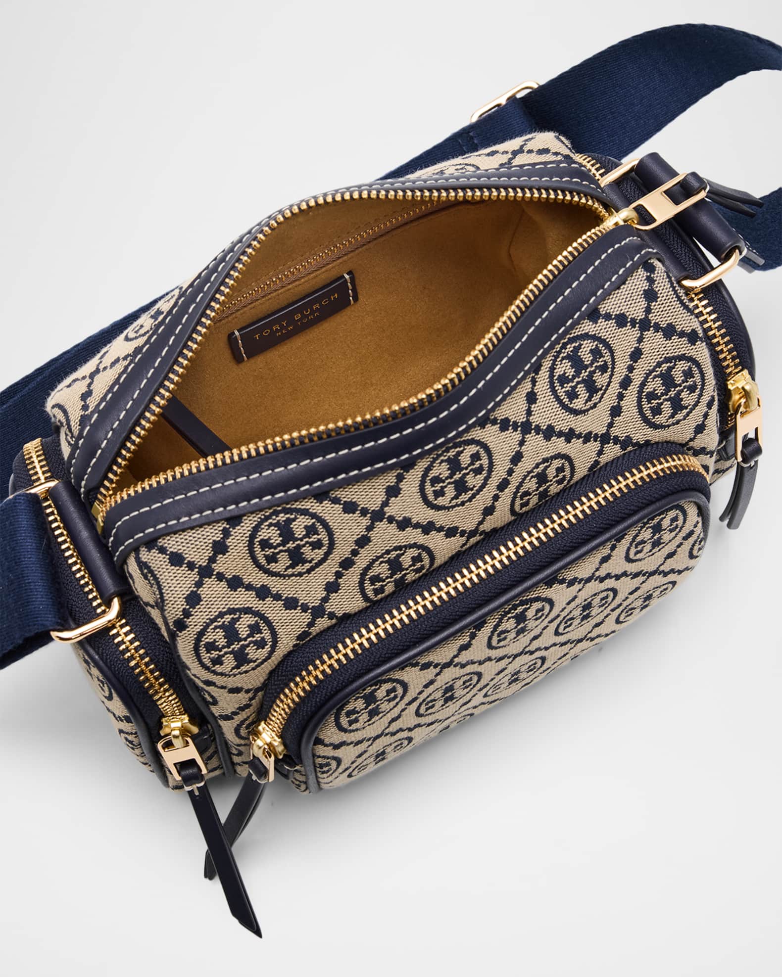 Tory Burch T Monogram Jacquard Pocket Crossbody Bag | Neiman Marcus