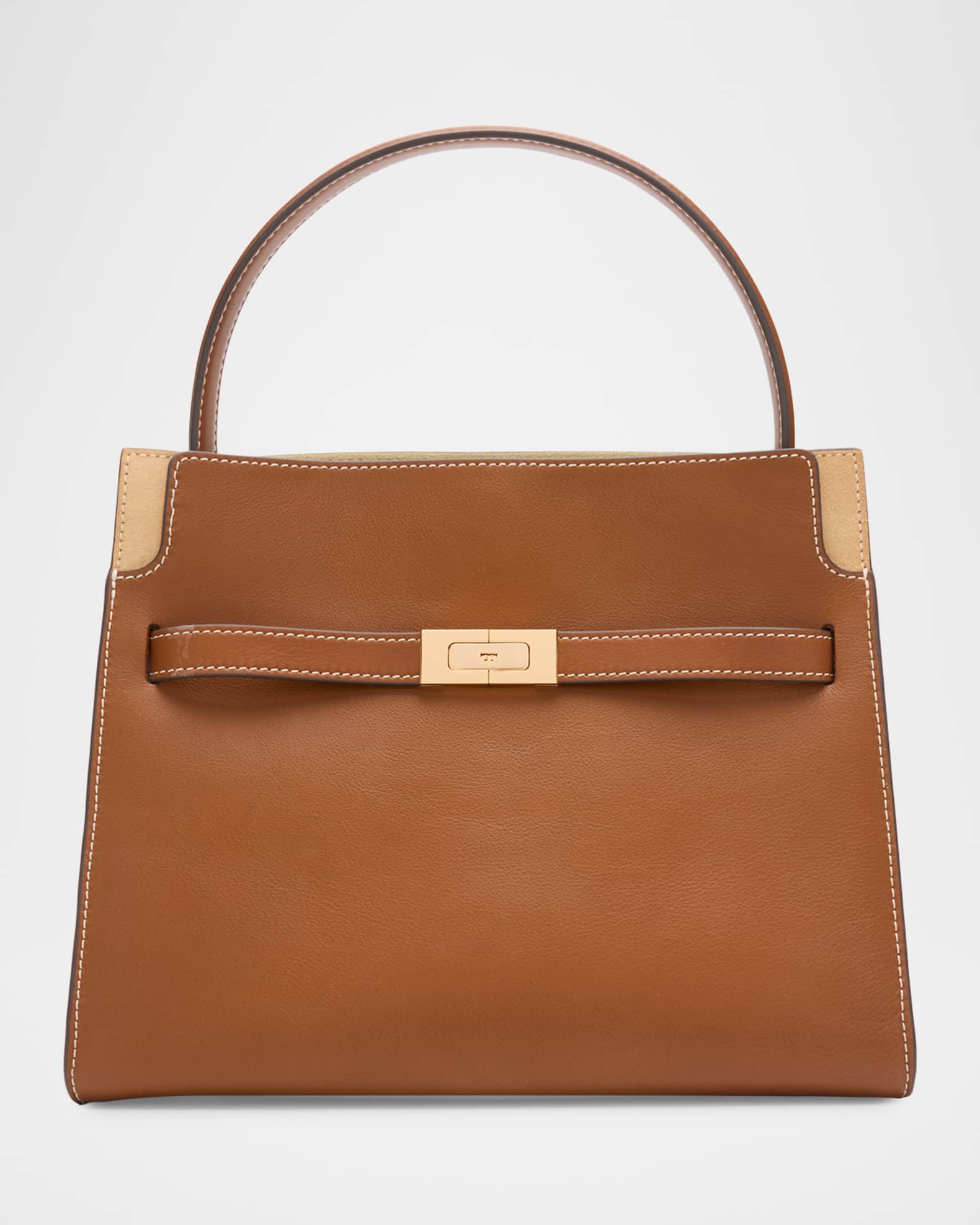 Tory Burch Lee Radziwill Small Leather Double Shoulder Bag