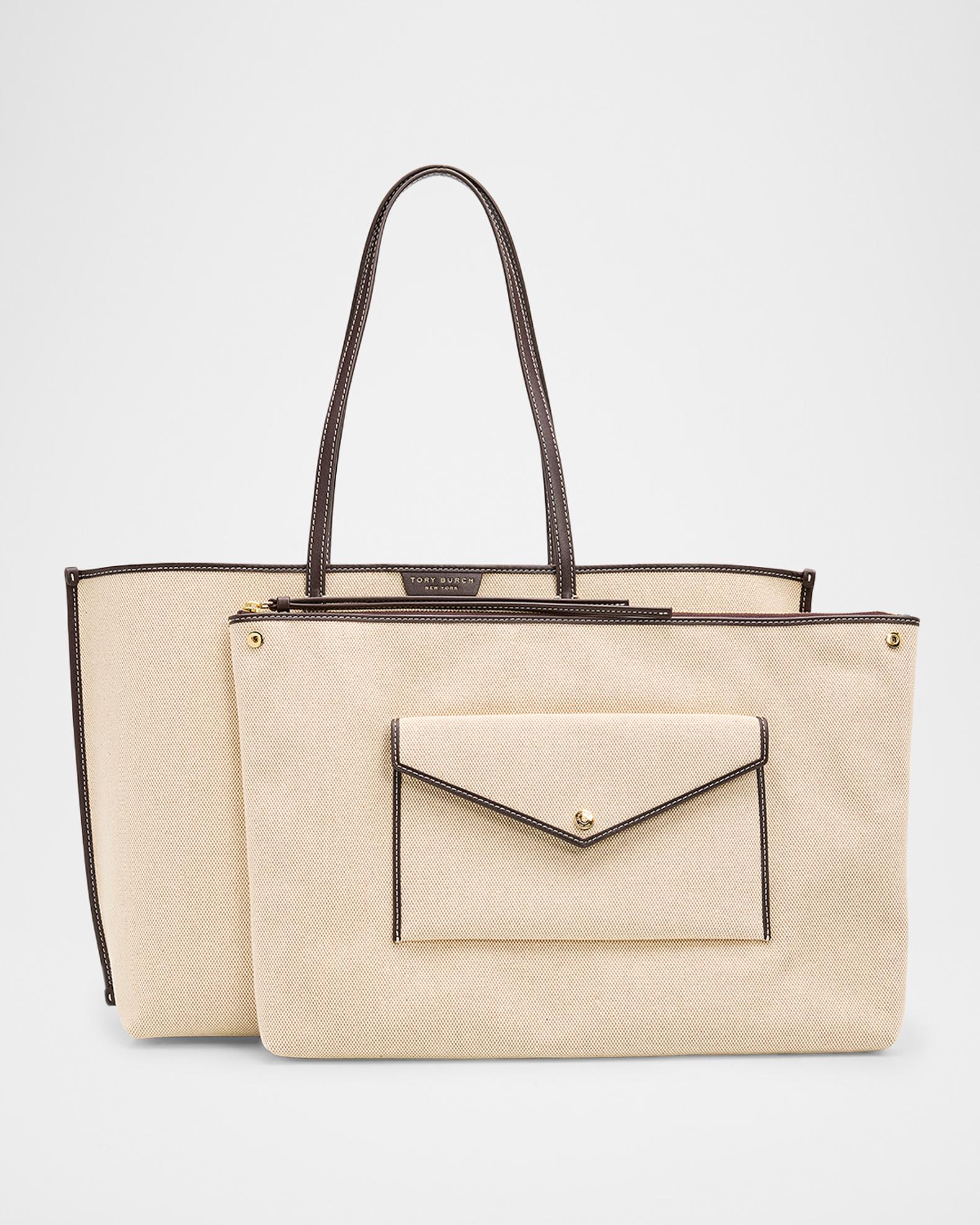 Tory Burch Perry Canvas Tote Bag | Neiman Marcus