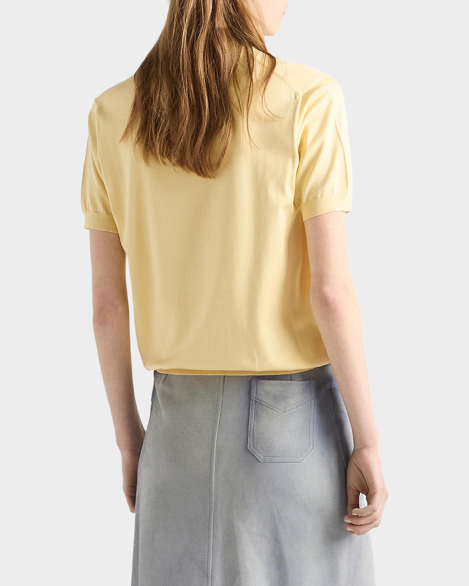 Prada Silk Crewneck Short-Sleeve Sweater | Neiman Marcus