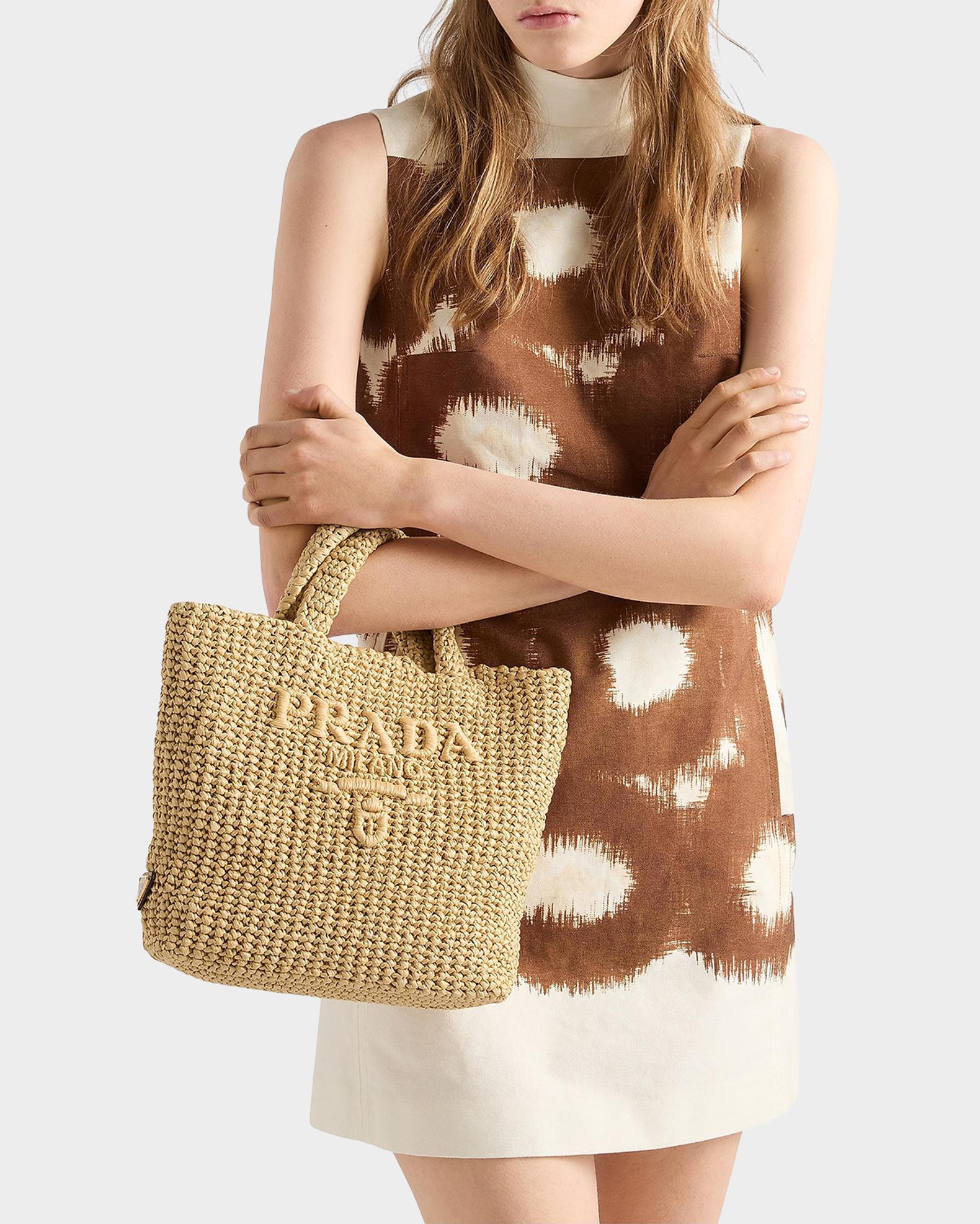 Prada Small Crochet Tote Bag | Neiman Marcus