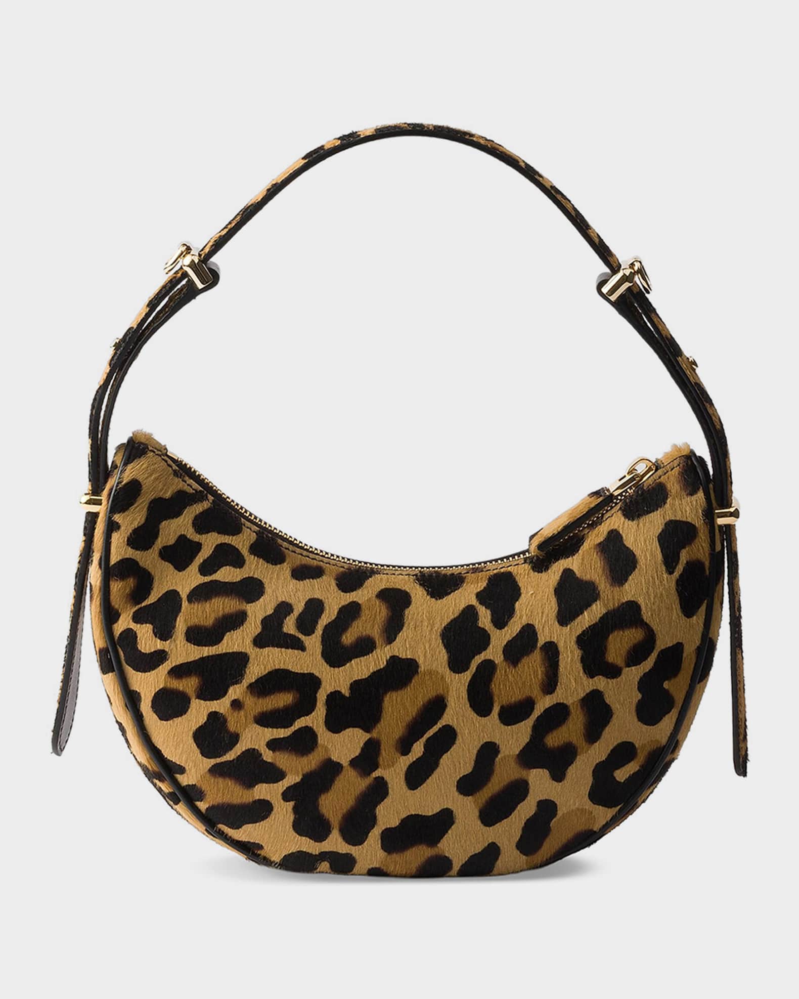 Prada Prada Arqu Animal-Print Fur Small Shoulder Bag | Neiman Marcus