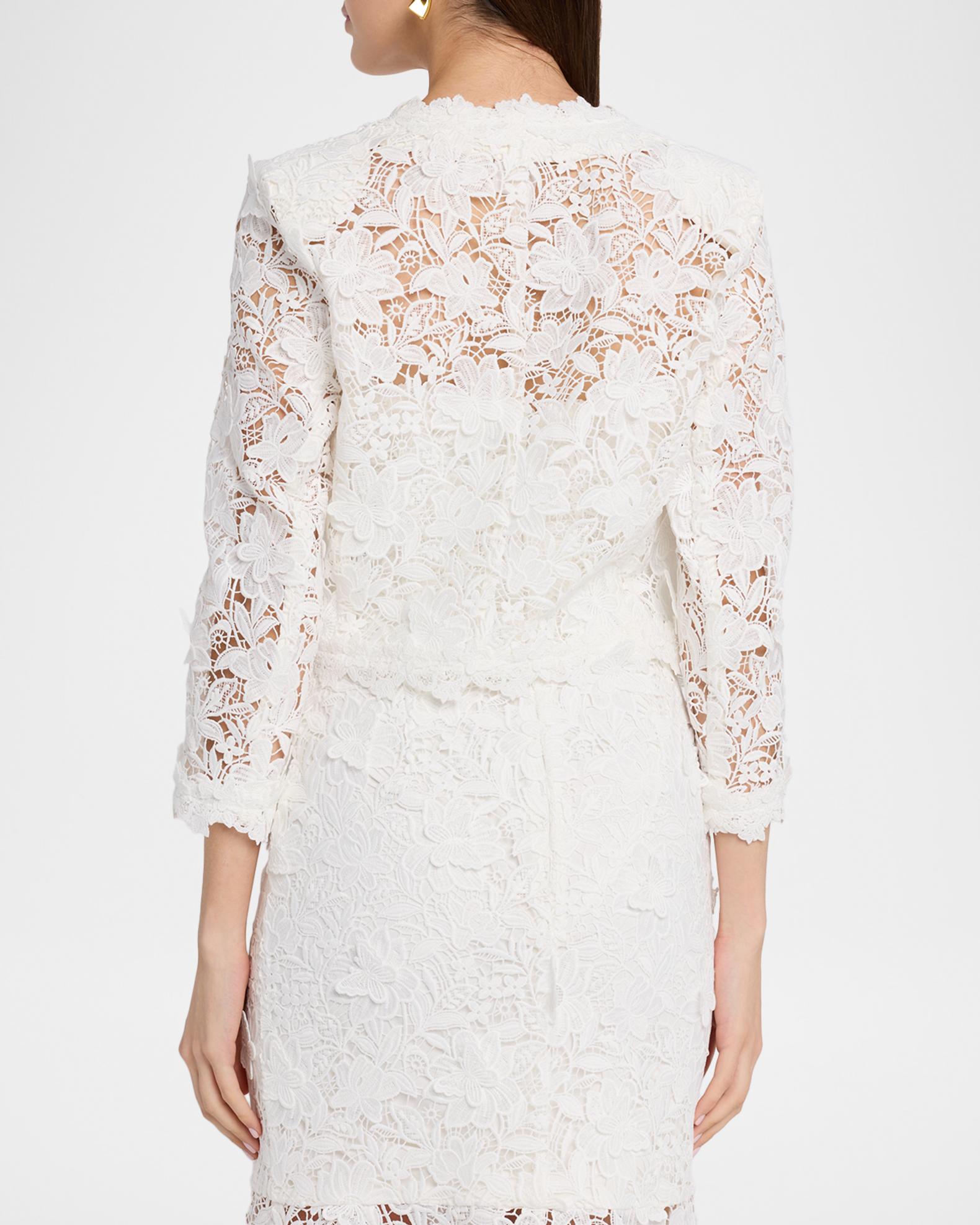 Generation Love Myra 3D Butterfly Lace Guipure Cropped Jacket | Neiman ...