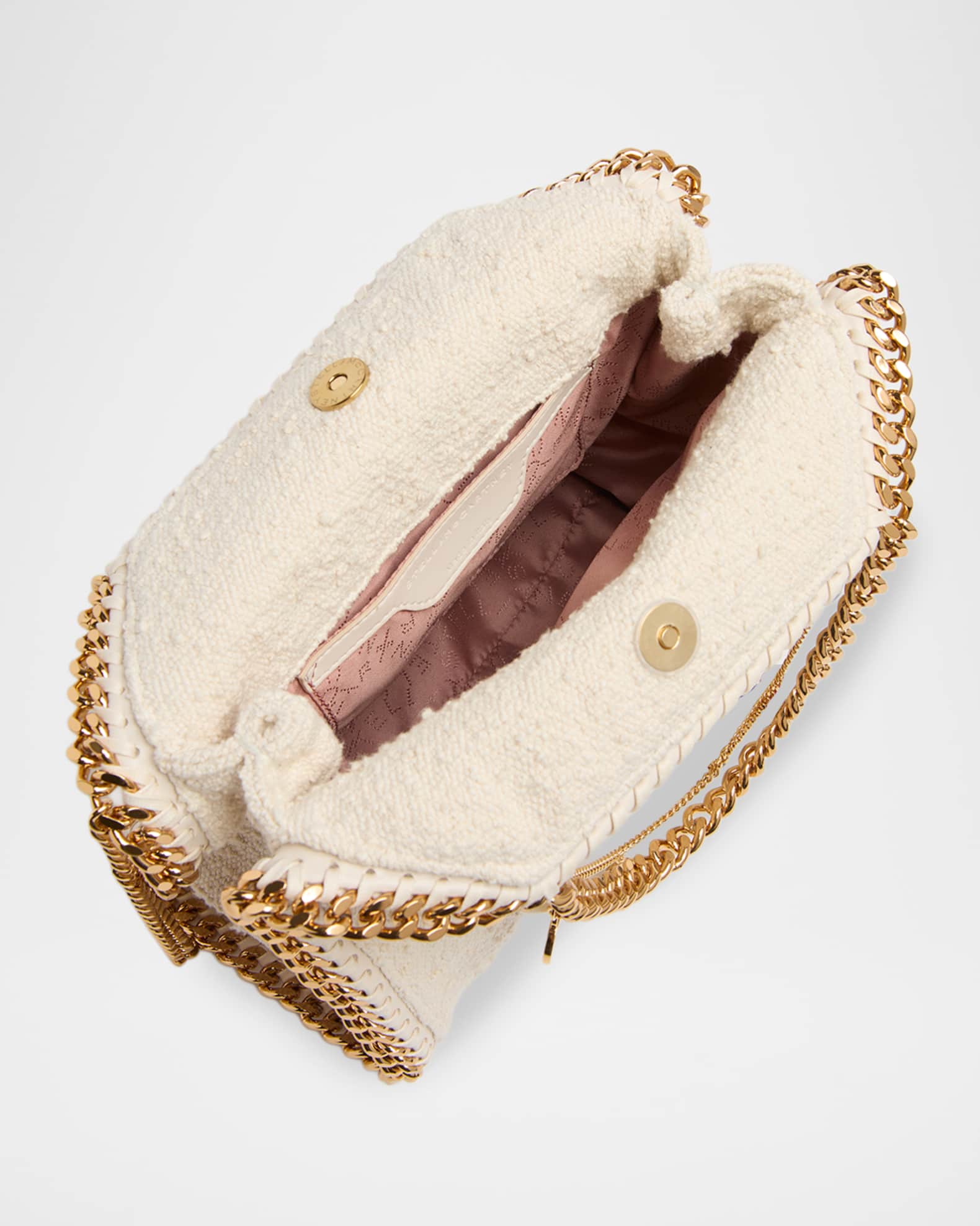 Stella McCartney High Summer Falabella Mini Canvas Charm Tote Bag