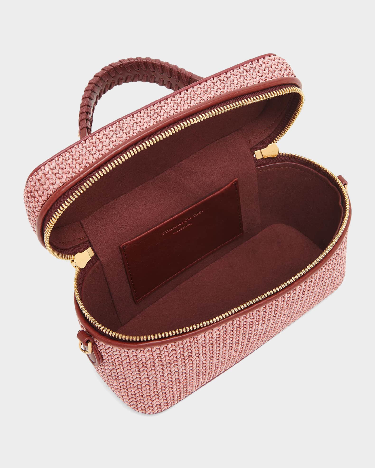 Stella McCartney Falabella Raffia Vanity Case | Neiman Marcus