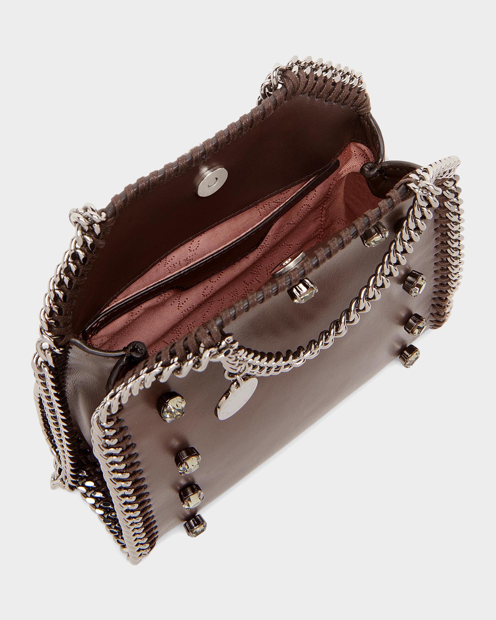Stella McCartney Falabella Tiny Crystal Studded Shoulder Bag