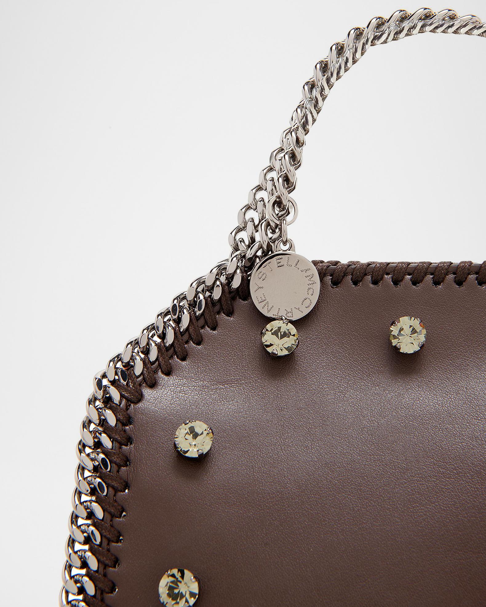 Stella McCartney Falabella Tiny Crystal Studded Shoulder Bag