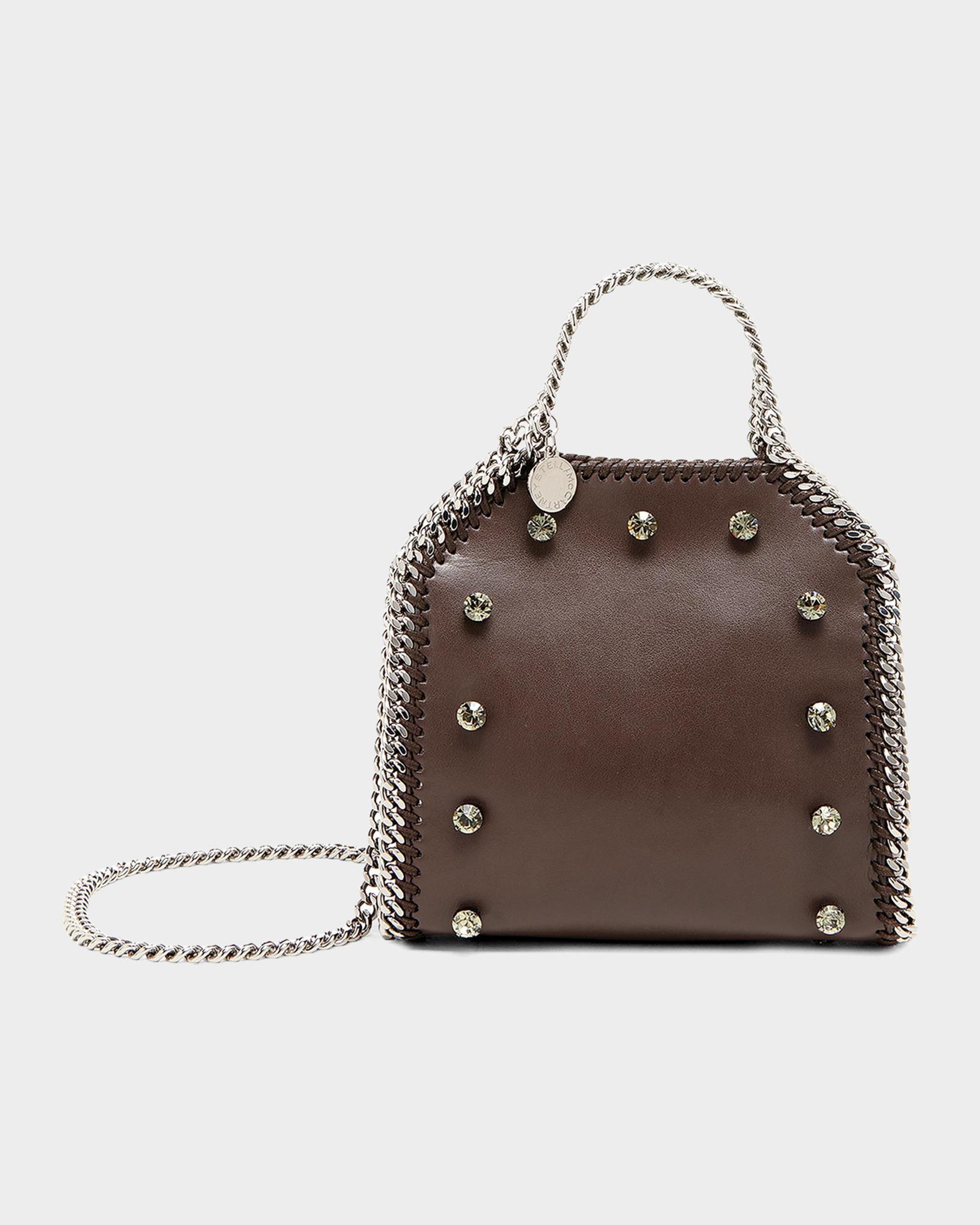 Stella McCartney Falabella Tiny Crystal Studded Shoulder Bag