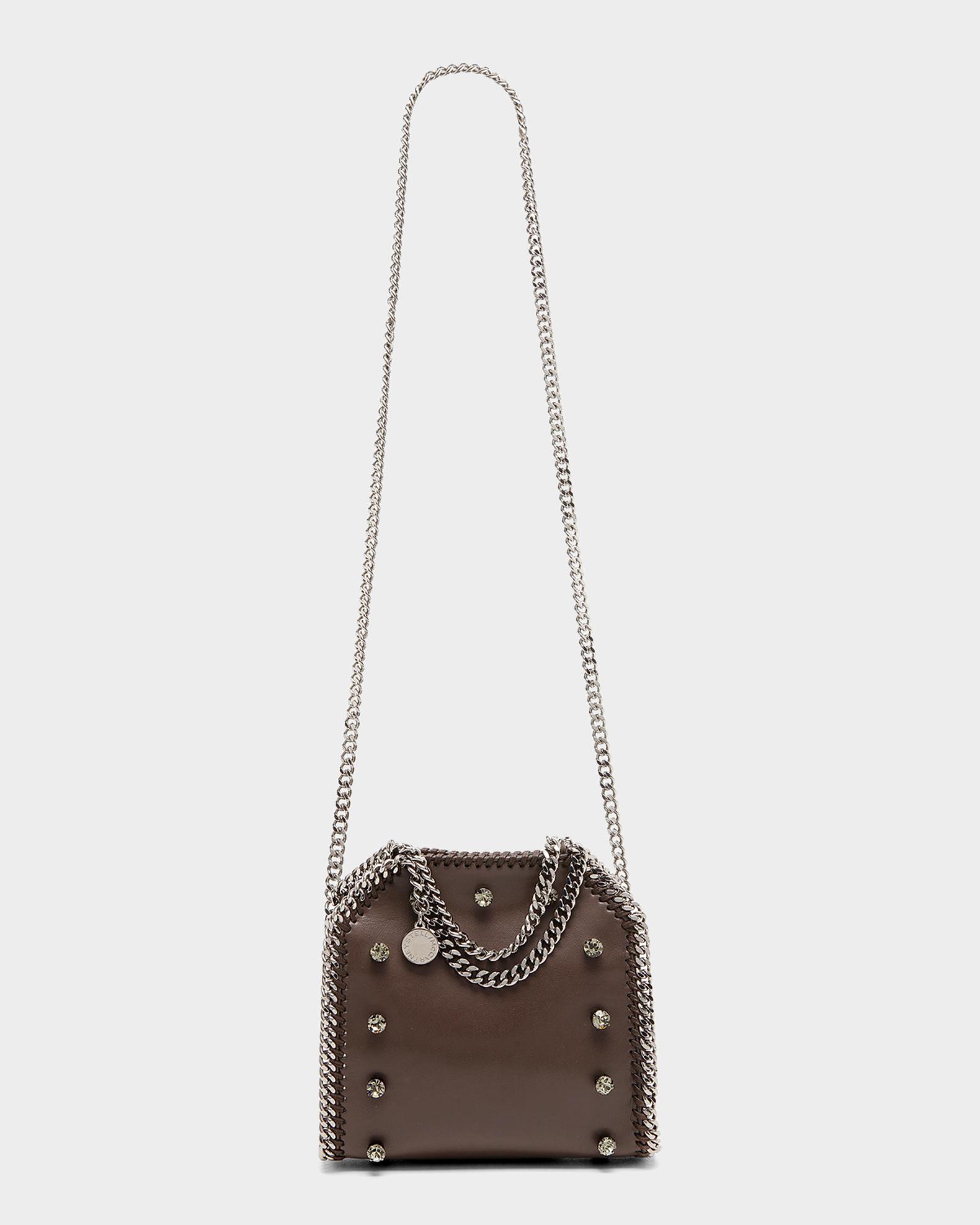 Stella McCartney Falabella Tiny Crystal Studded Shoulder Bag