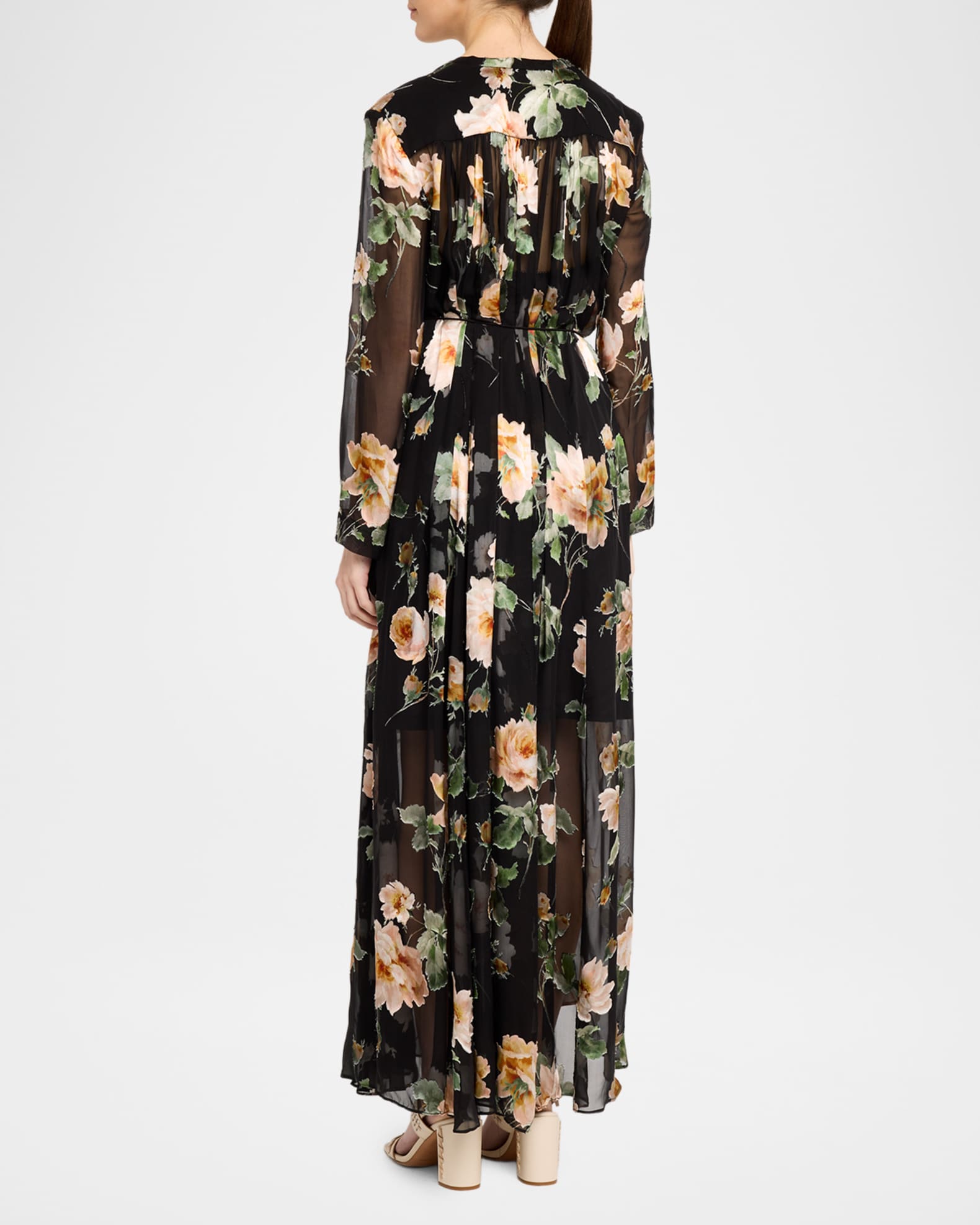Zimmermann Luna Burnout Floral Maxi Dress | Neiman Marcus