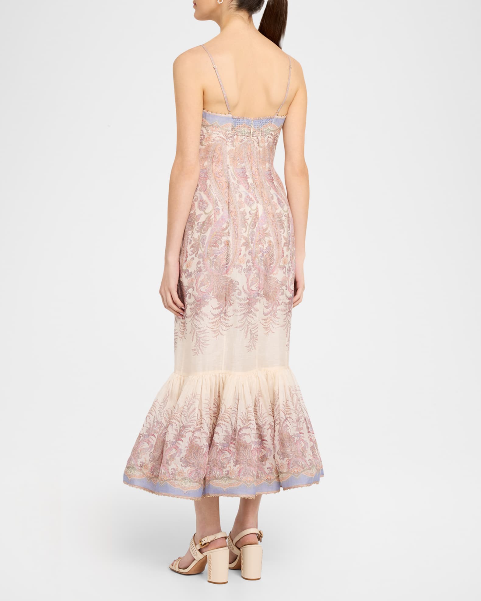 Zimmermann Alchemy Paisley Peplum Gown | Neiman Marcus