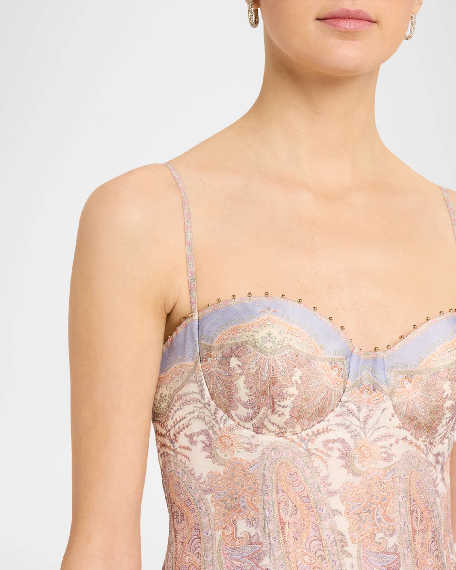 Zimmermann Alchemy Paisley Peplum Gown | Neiman Marcus