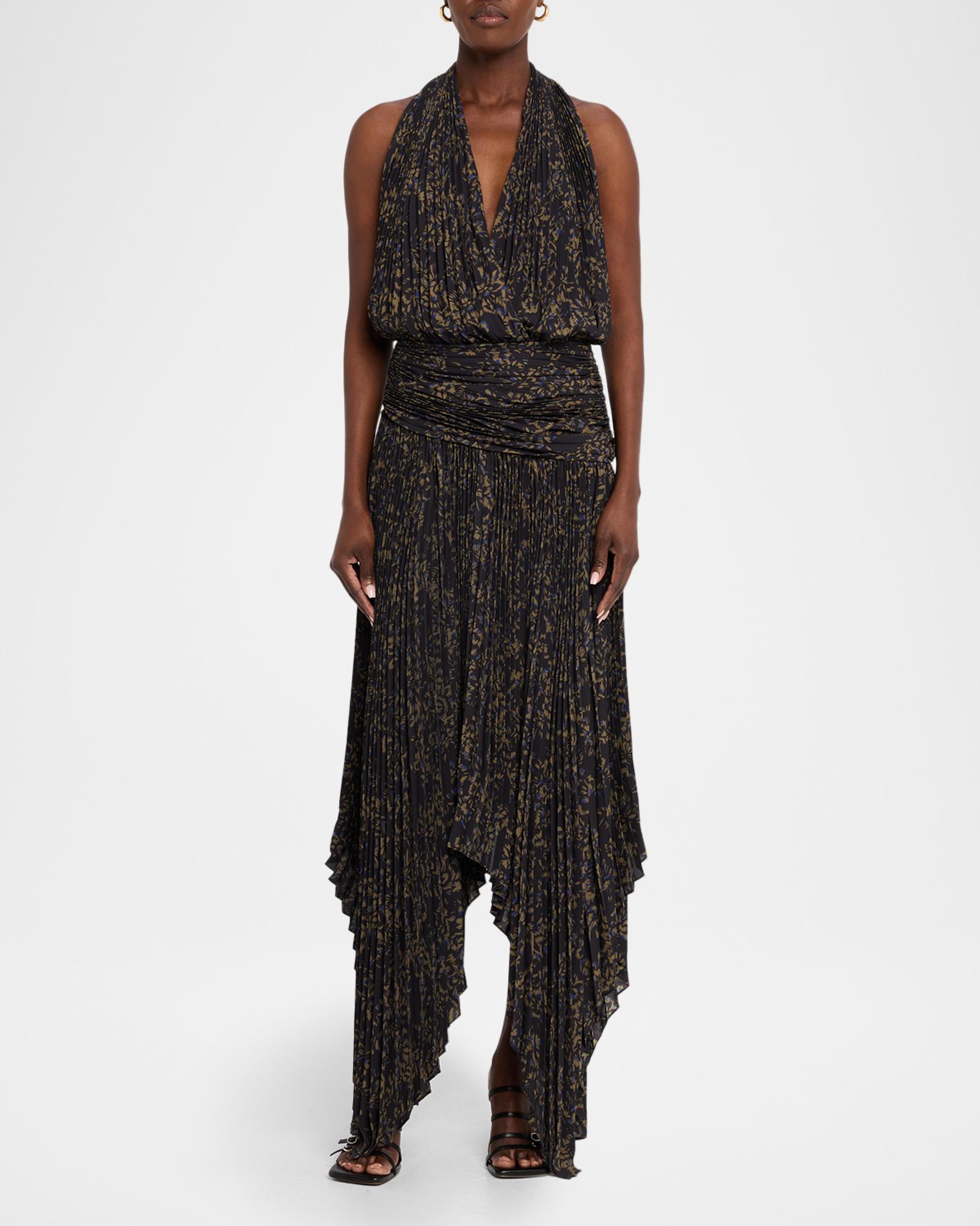 proenza schouler knit halter dress PROENZA SCHOULER WHITE LABEL HALTER KNIT JERSEY DRESS BLACK size Small NEW  !!