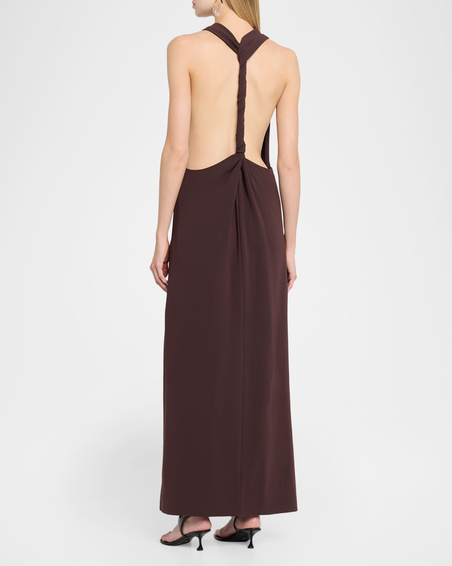 proenza schouler open back dress Proenza Schouler Selena Twist Back Crepe Dress