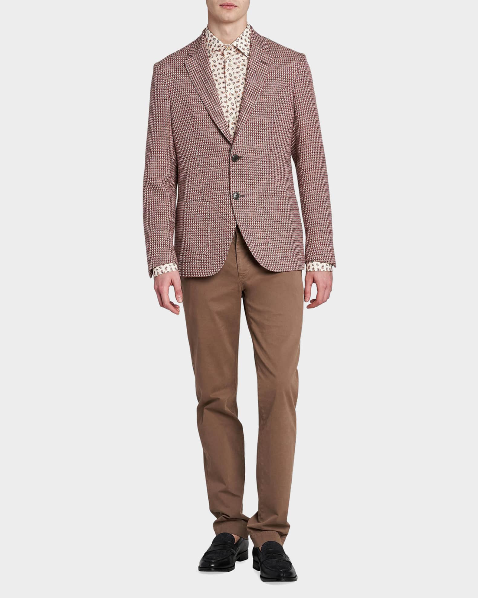 Etro Men's Single-Breasted Tweed Jacket | Neiman Marcus