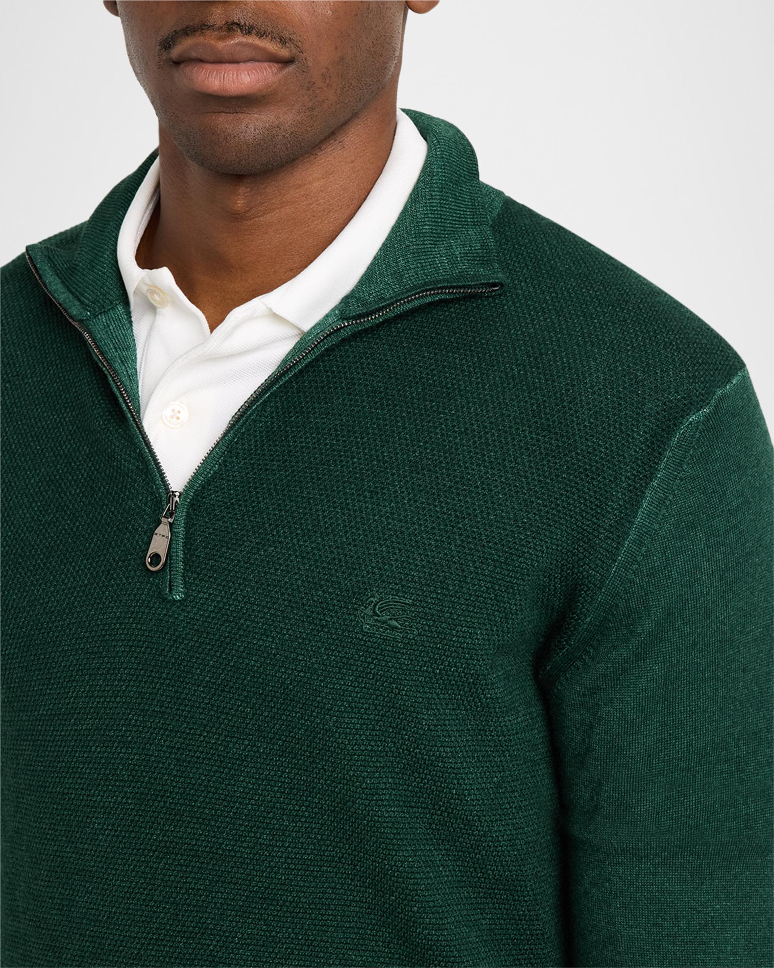 Etro Men's Fuji Knitted Quarter-Zip Sweater | Neiman Marcus