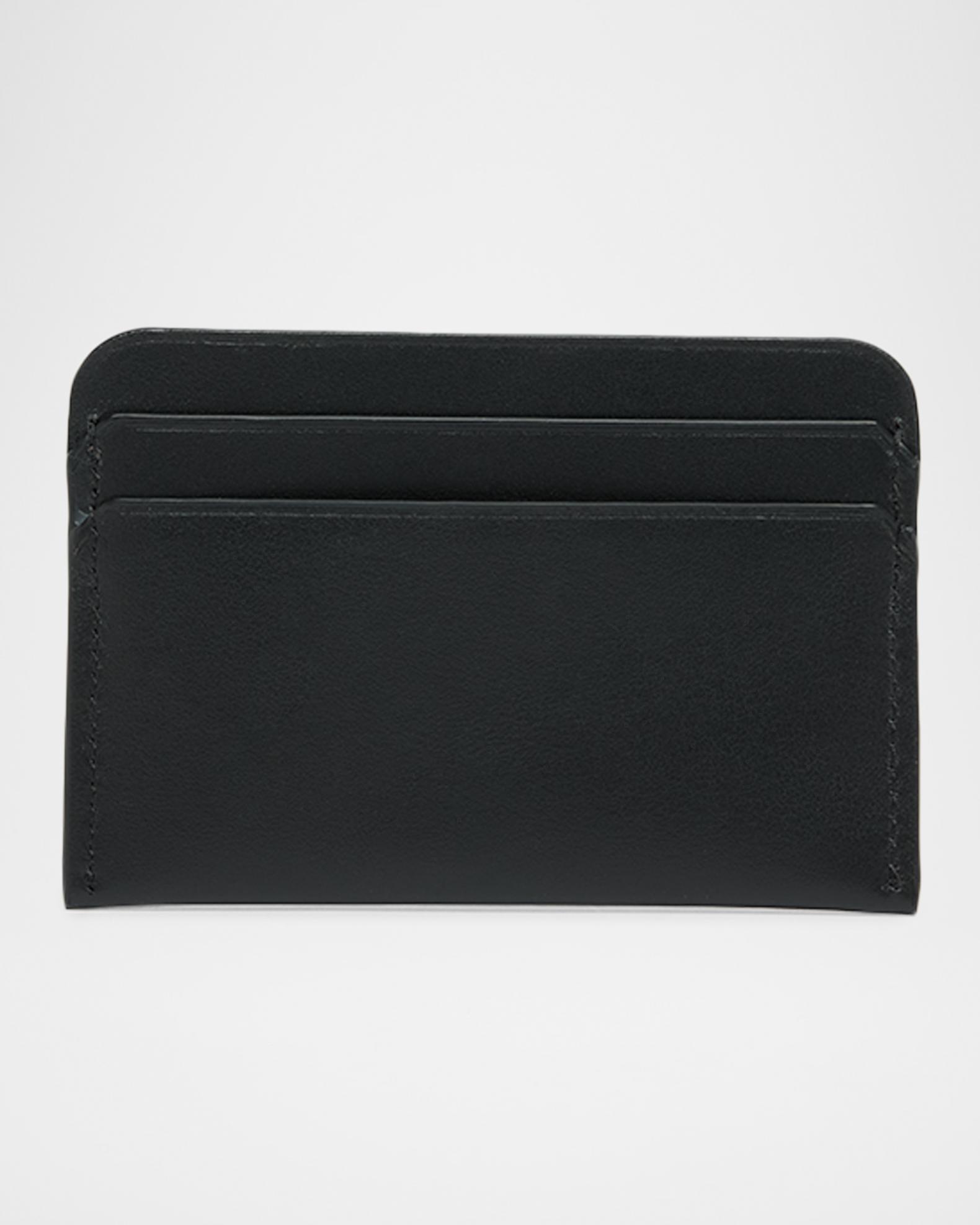 Christian Louboutin Men's Canopy Logo Leather Card Holder | Neiman