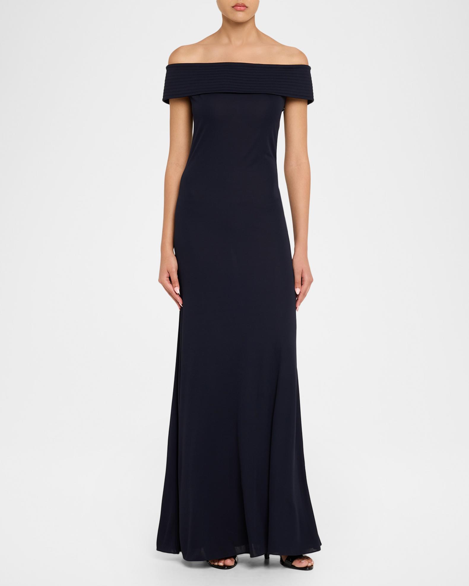 alaia off shoulder dress ALAA 3d Velvet Dress in Noir in Noir