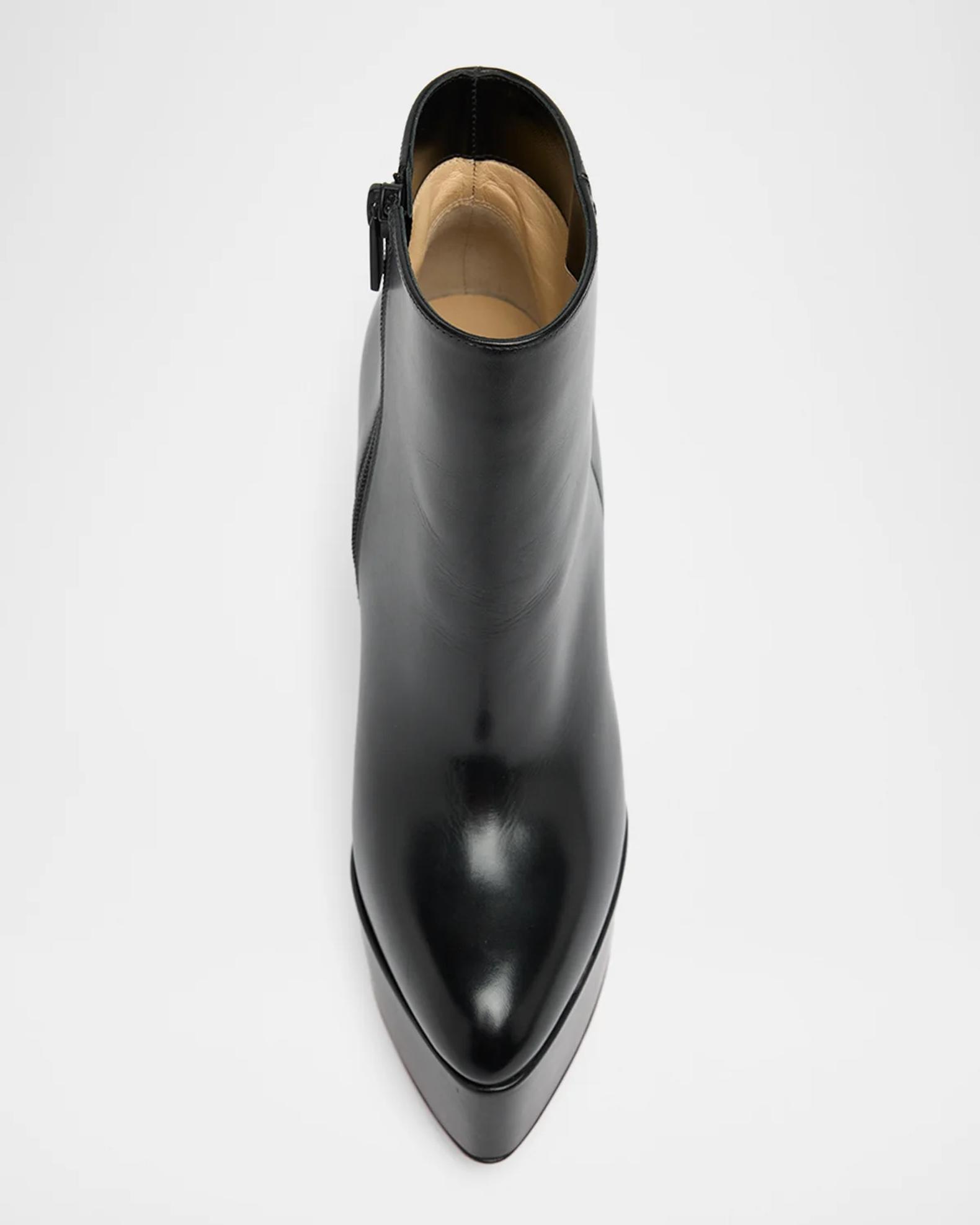 Christian Louboutin 150mm Jenna Leather Platform Booties | Neiman