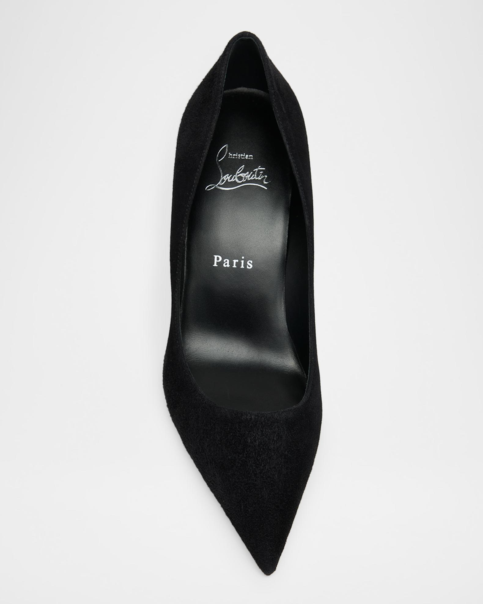 Christian Louboutin 80mm Miss Z Suede Pumps | Neiman Marcus
