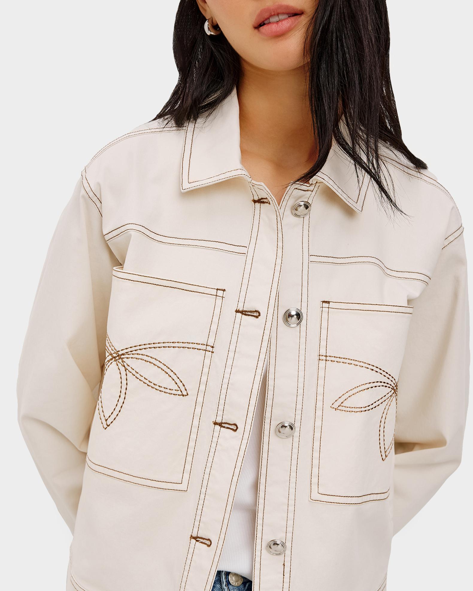 Rails Briggs Top-Stitch Denim Jacket | Neiman Marcus