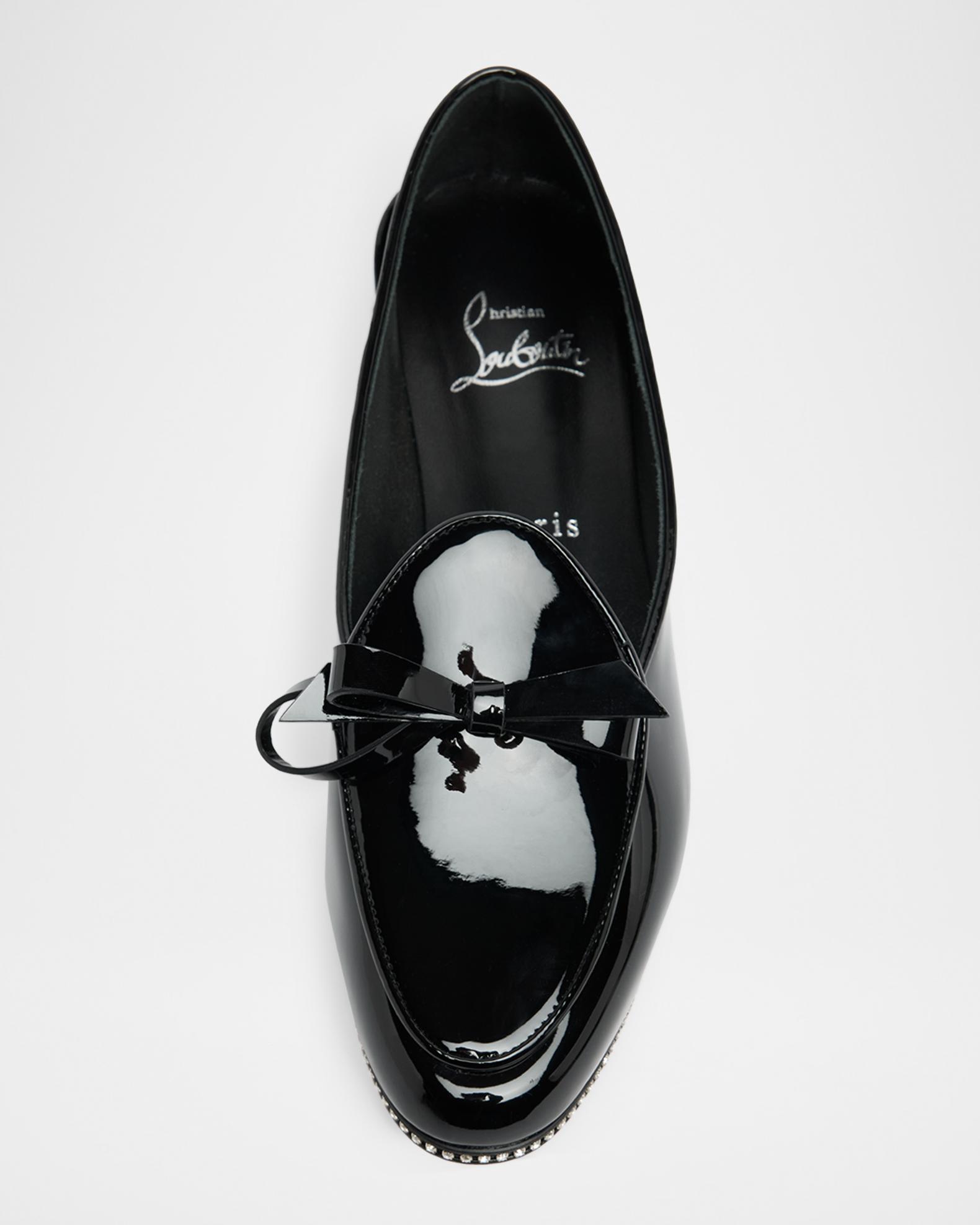 Christian Louboutin Mocastrass Embellished Patent Leather  display picture 2
