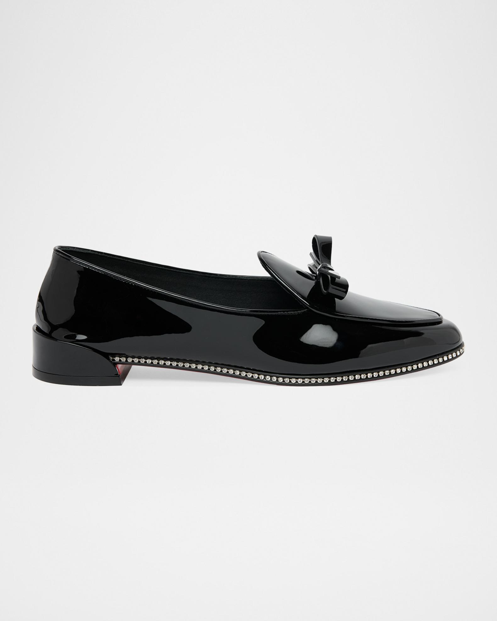 Christian Louboutin Mocastrass Embellished Patent Leather  display picture 2