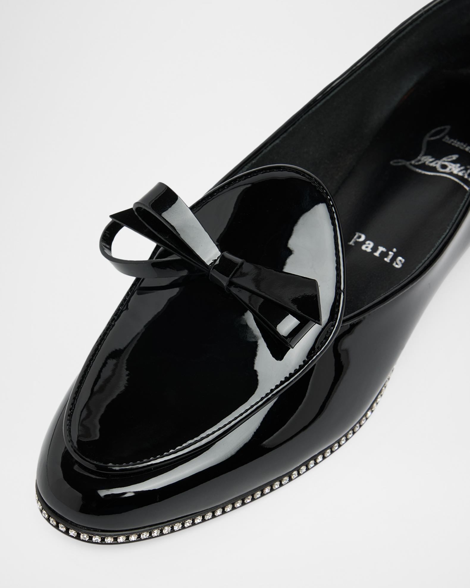 Christian Louboutin Mocastrass Embellished Patent Leather  display picture 3