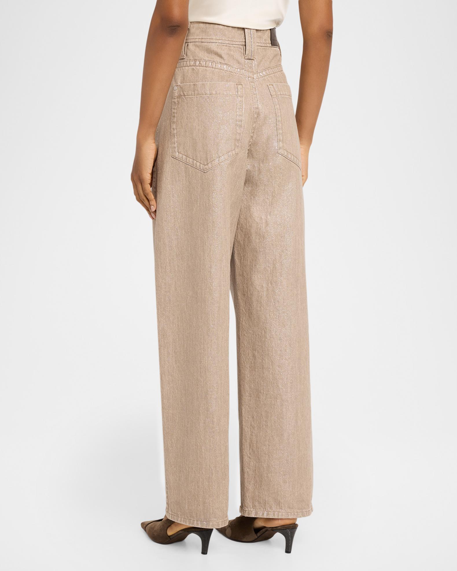 Brunello Cucinelli Shimmer Denim Pants | Neiman Marcus