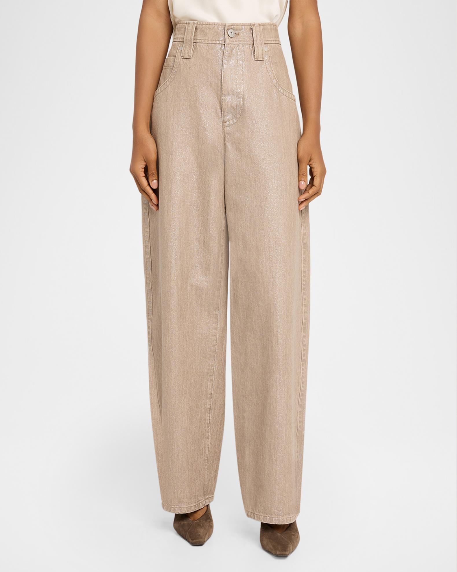 Brunello Cucinelli Shimmer Denim Pants | Neiman Marcus