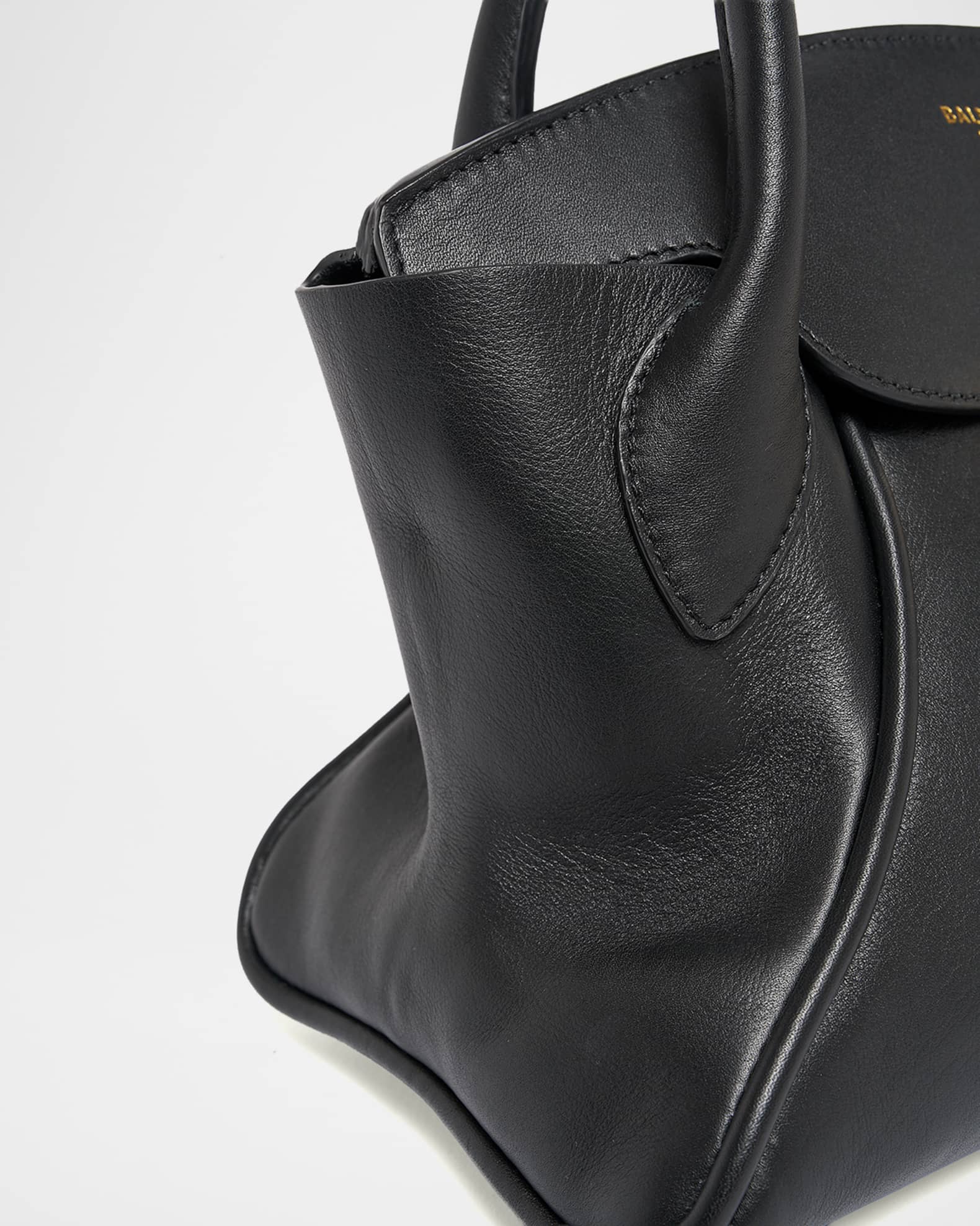 balmain 　leatherbag Balmain Pulse Leather Top-Handle Bag | Neiman Marcus