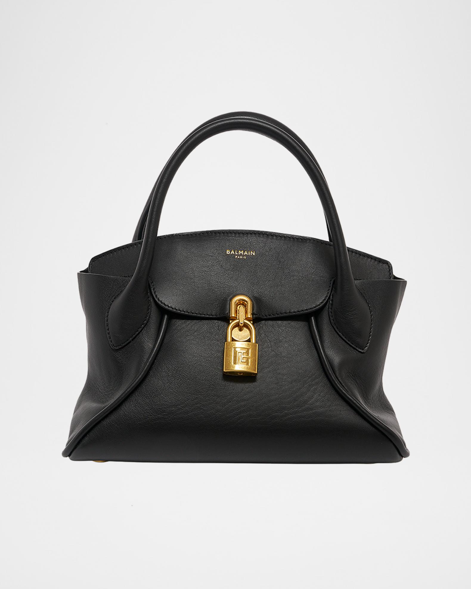 Balmain Pulse Leather Top-Handle Bag | Neiman Marcus