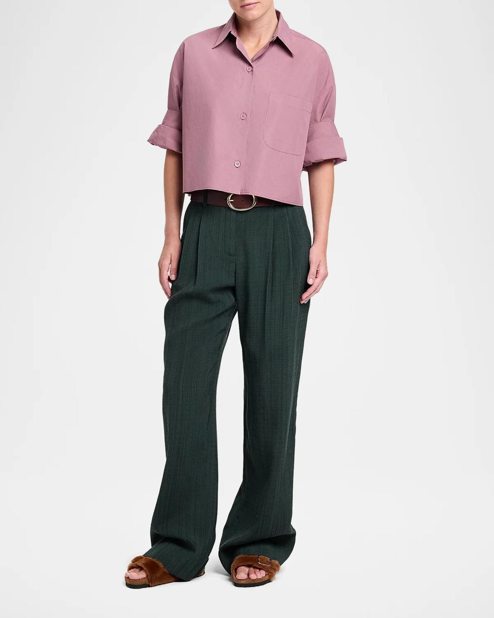 TWP Next Ex Cropped Shirt | Neiman Marcus