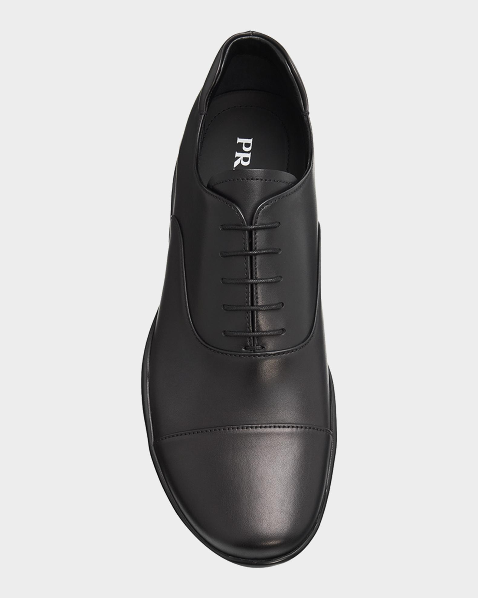Prada Men's Toblach Leather Cap-Toe Derby Shoes | Neiman Marcus