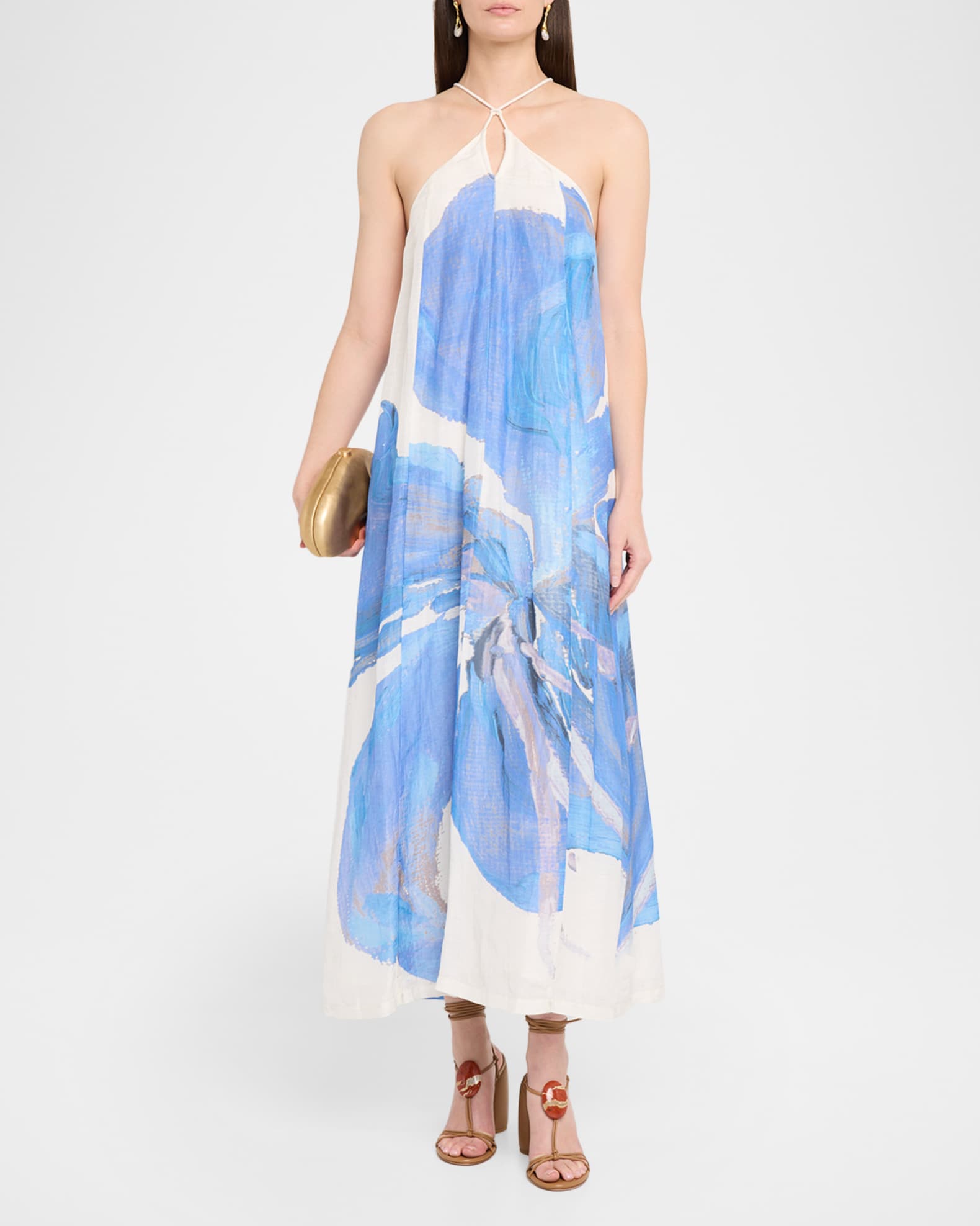 significant other blue dress Significant Other Blue Becca Halter Dress 12 Womens
