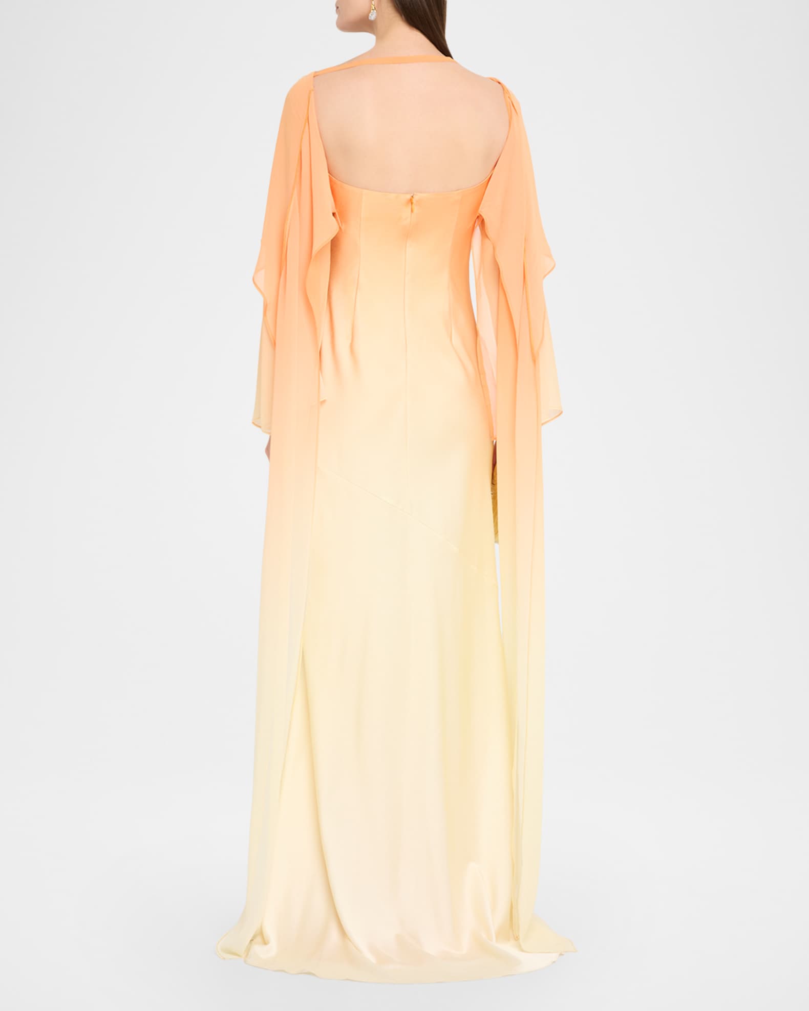 Significant Other Devlyn Long-Sleeve Satin Gown | Neiman Marcus