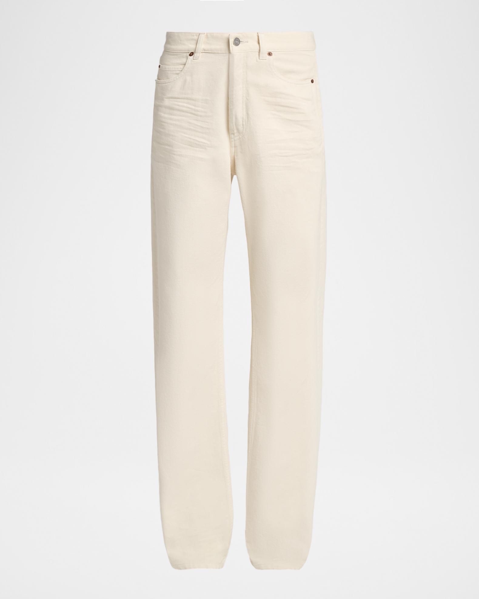 Saint Laurent V-Waist Baggy Straight-Leg Jeans | Neiman Marcus