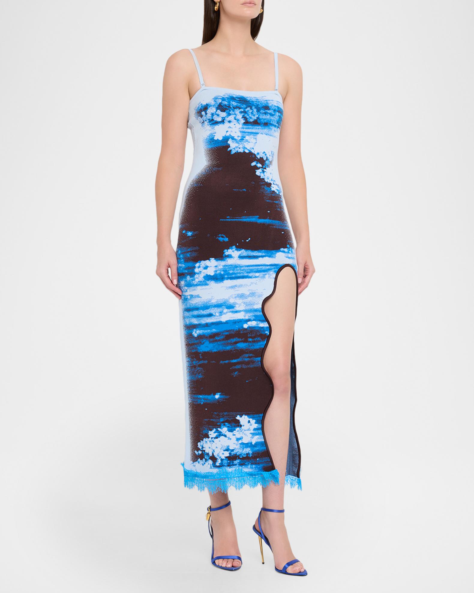 PH5 Iris Maxi Tank Dress in Blue