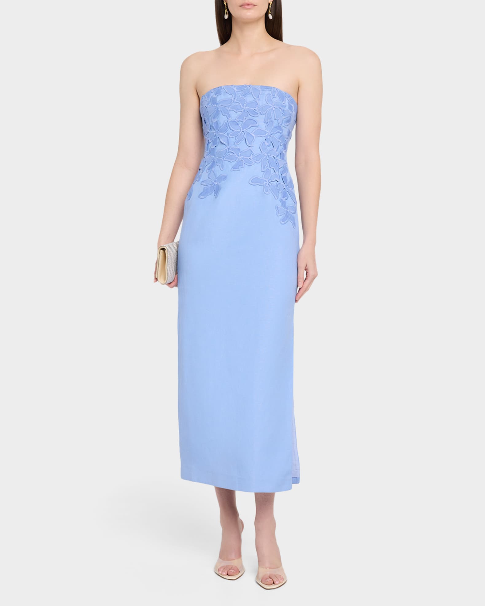 significant other blue dress Significant Other Sleeveless Blazer Mini Dress - Light Blue