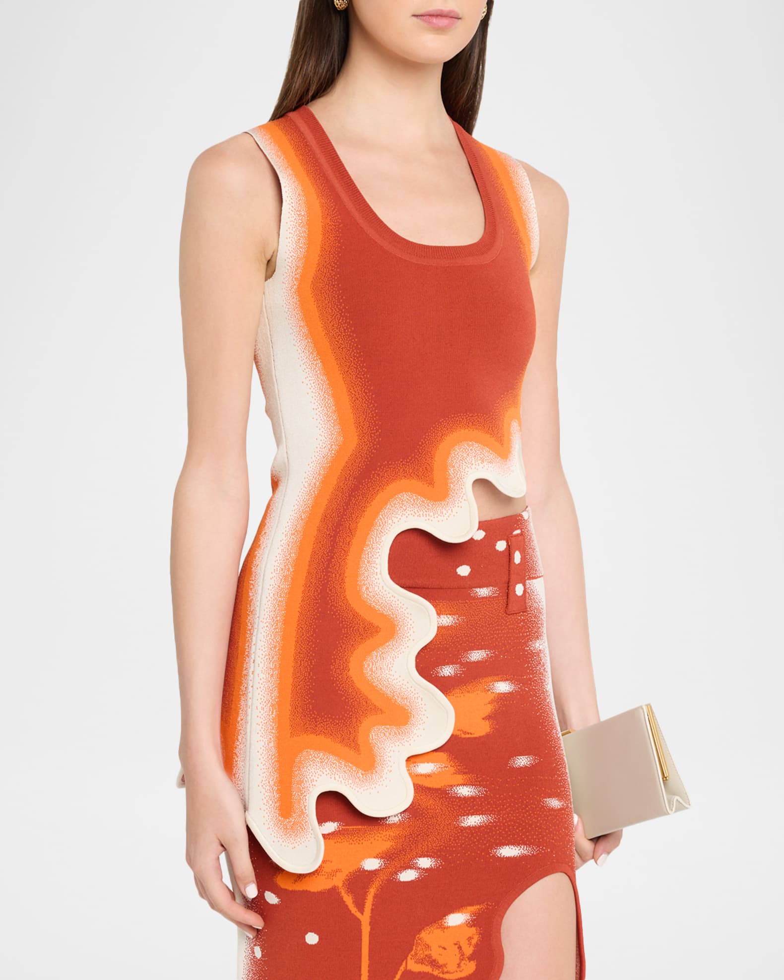 PH5 Kerry Wavy High-Low Tank Top | Neiman Marcus