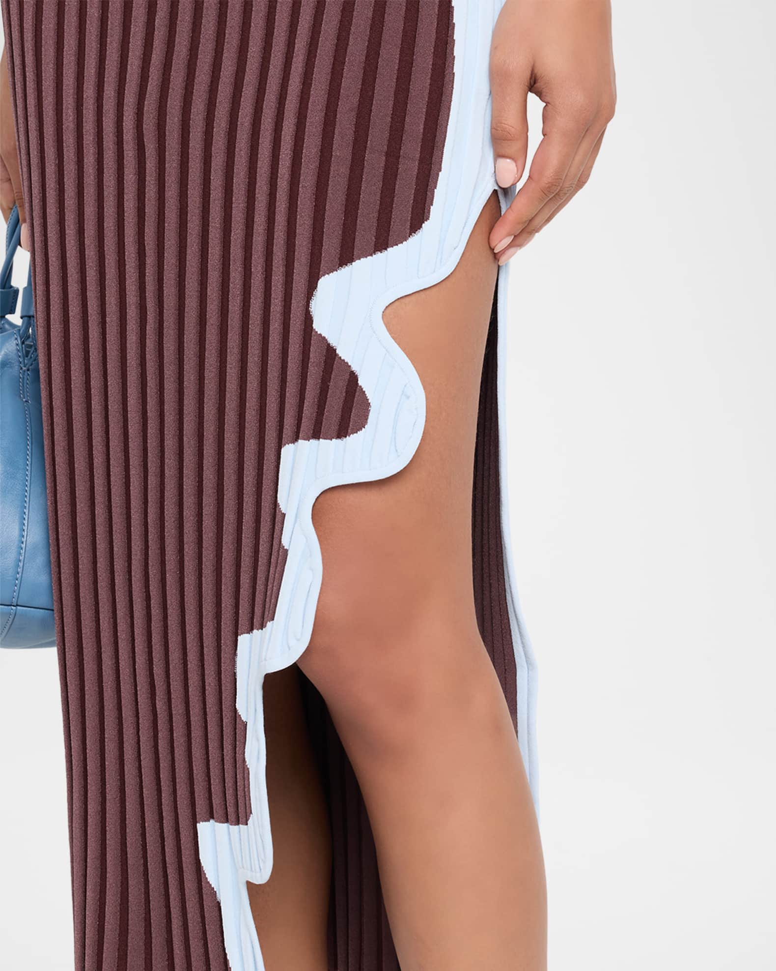 PH5 Jela Pleated Wavy Slit Midi Skirt | Neiman Marcus