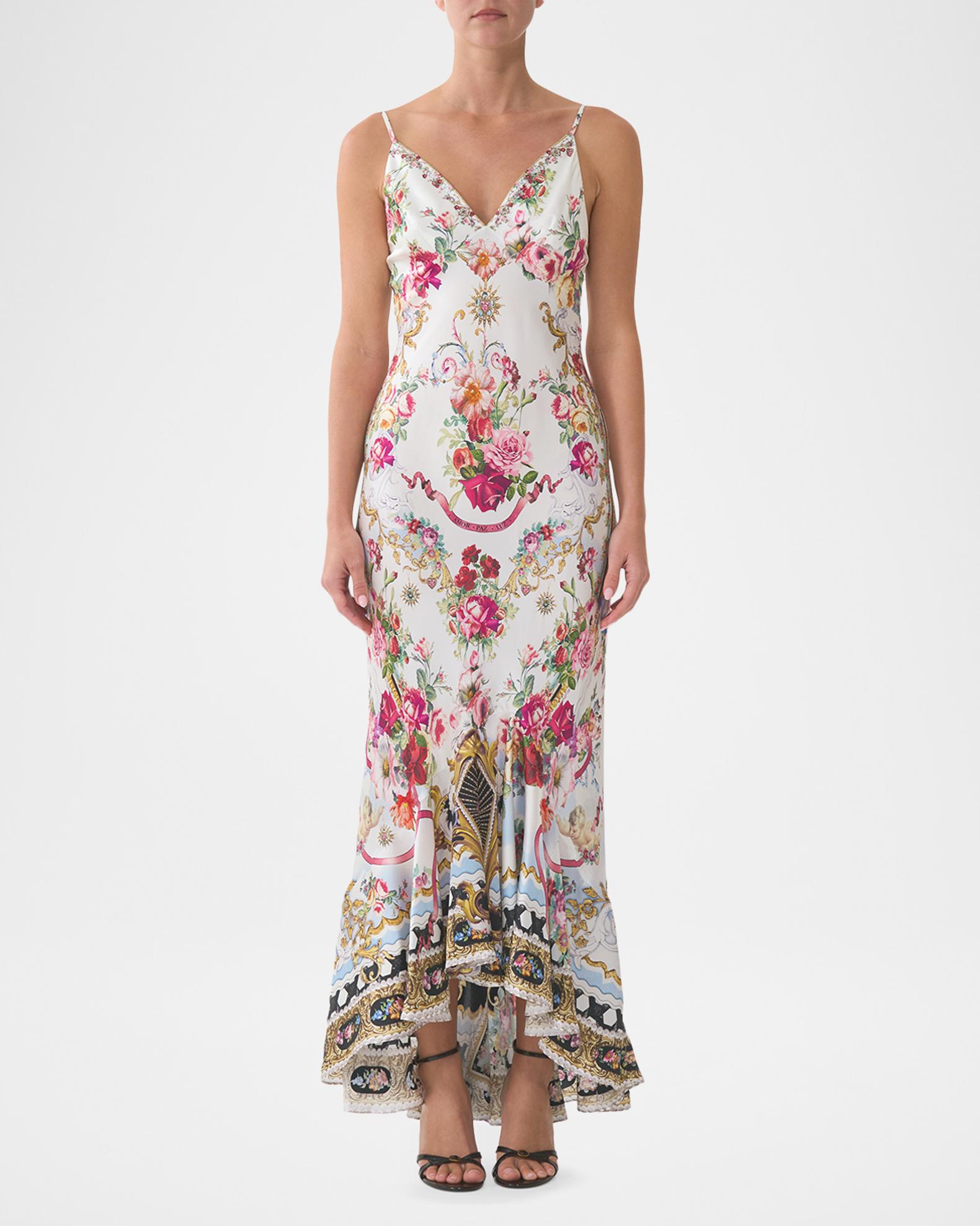 Camilla Torero Libertine Bias-Cut Silk Slip Dress | Neiman Marcus