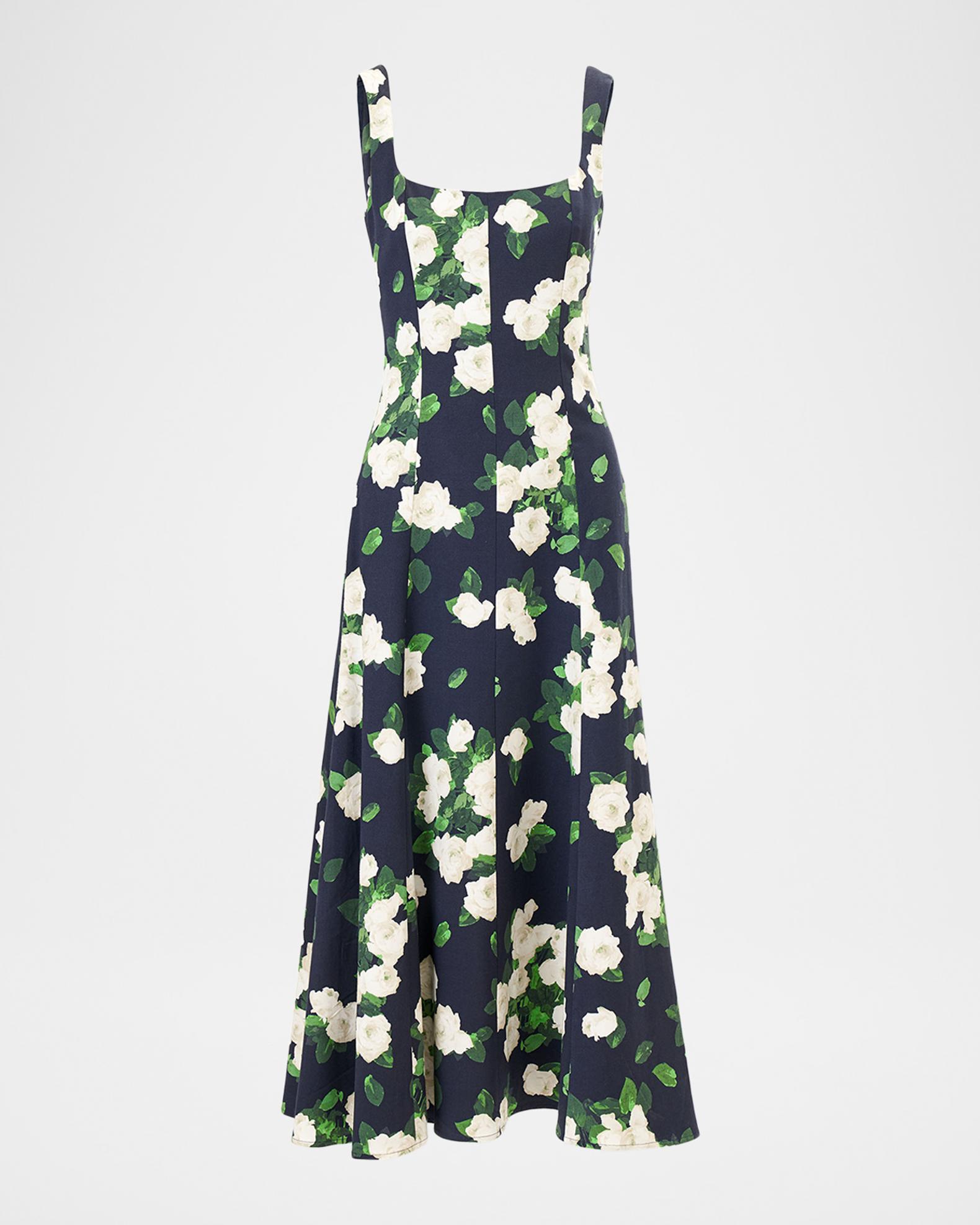 carolina herrera midi dress $5590 Carolina Herrera Gathered Pleated Cloud White Runway Midi Dress