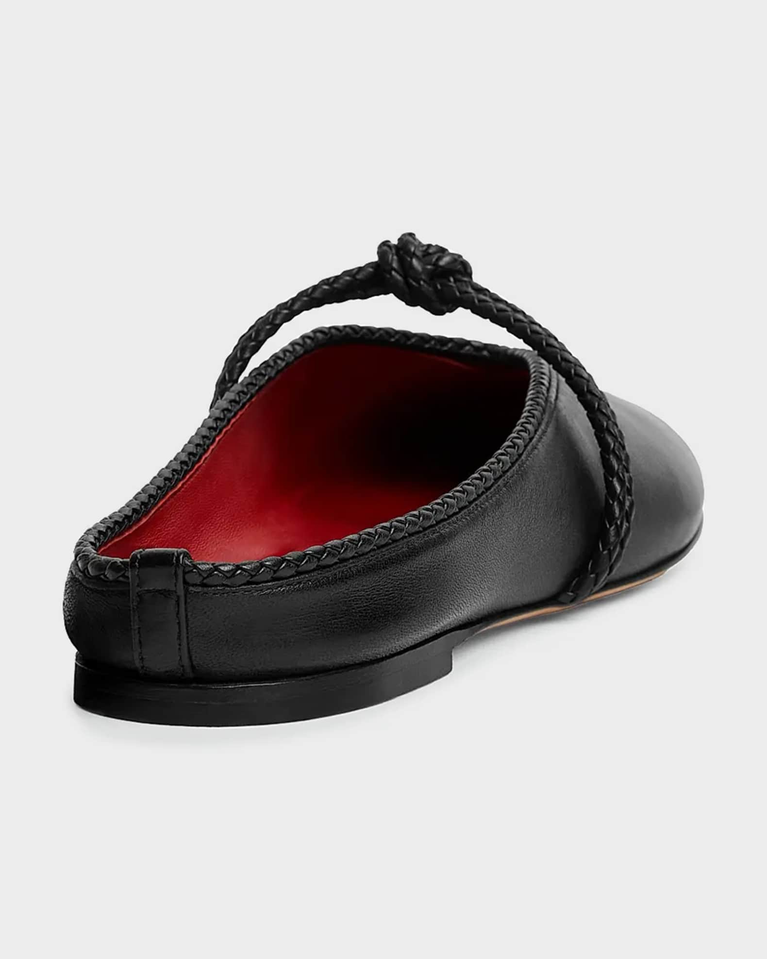 Bottega Veneta Lagoon Nappa Leather Knotted Mary Jane Ballerina