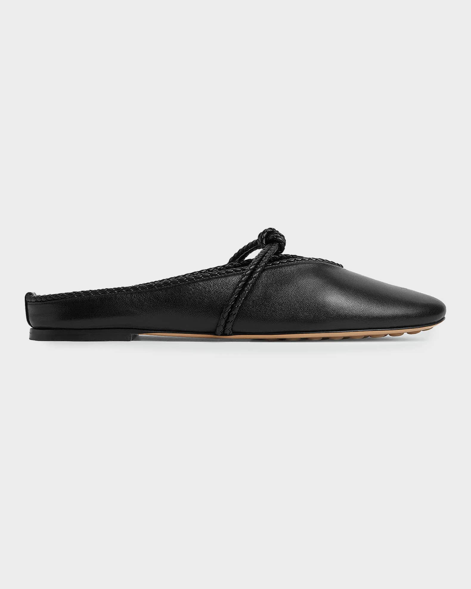 Bottega Veneta Lagoon Nappa Leather Knotted Mary Jane Ballerina