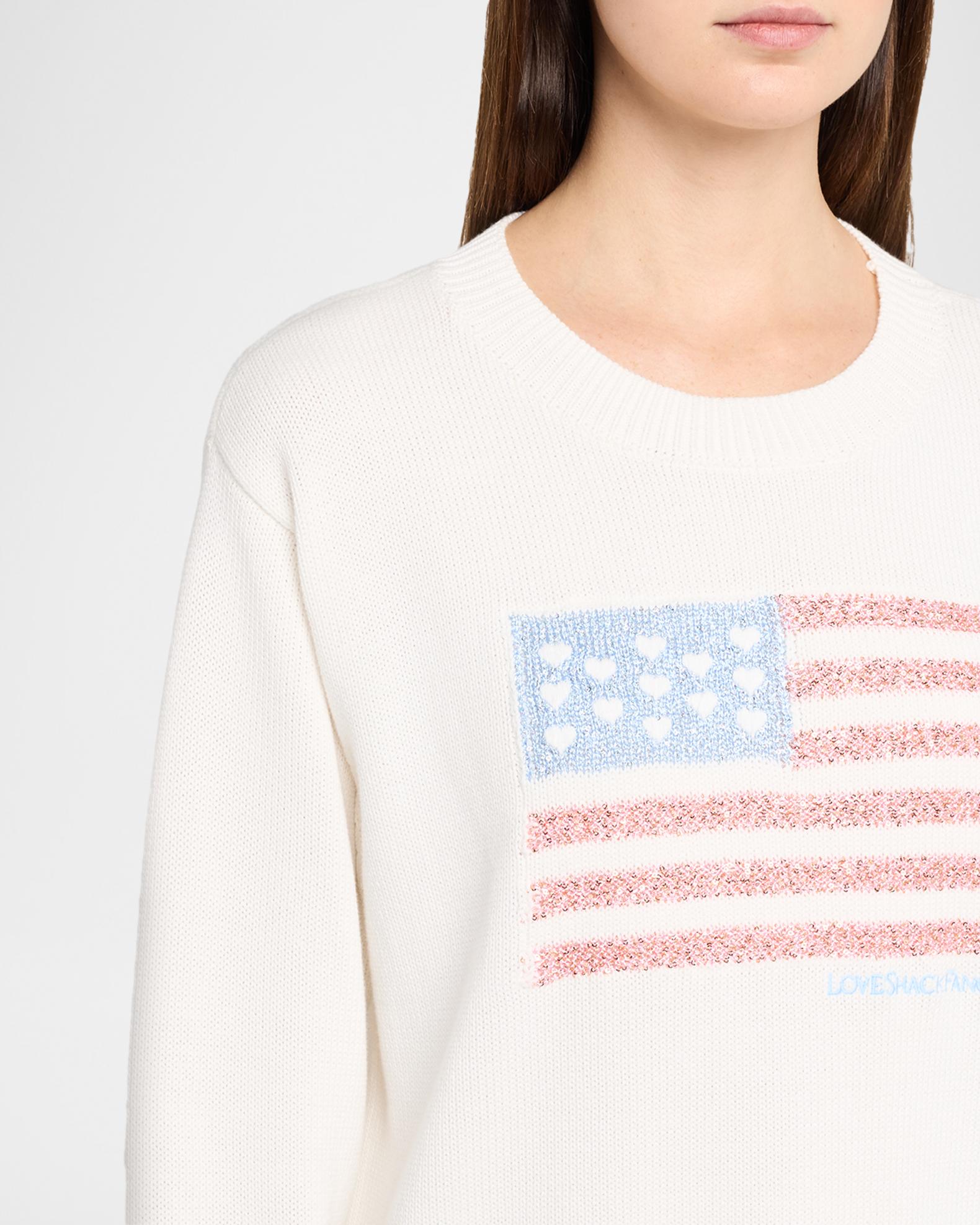 LoveShackFancy Ty Flag Cotton Pullover | Neiman Marcus