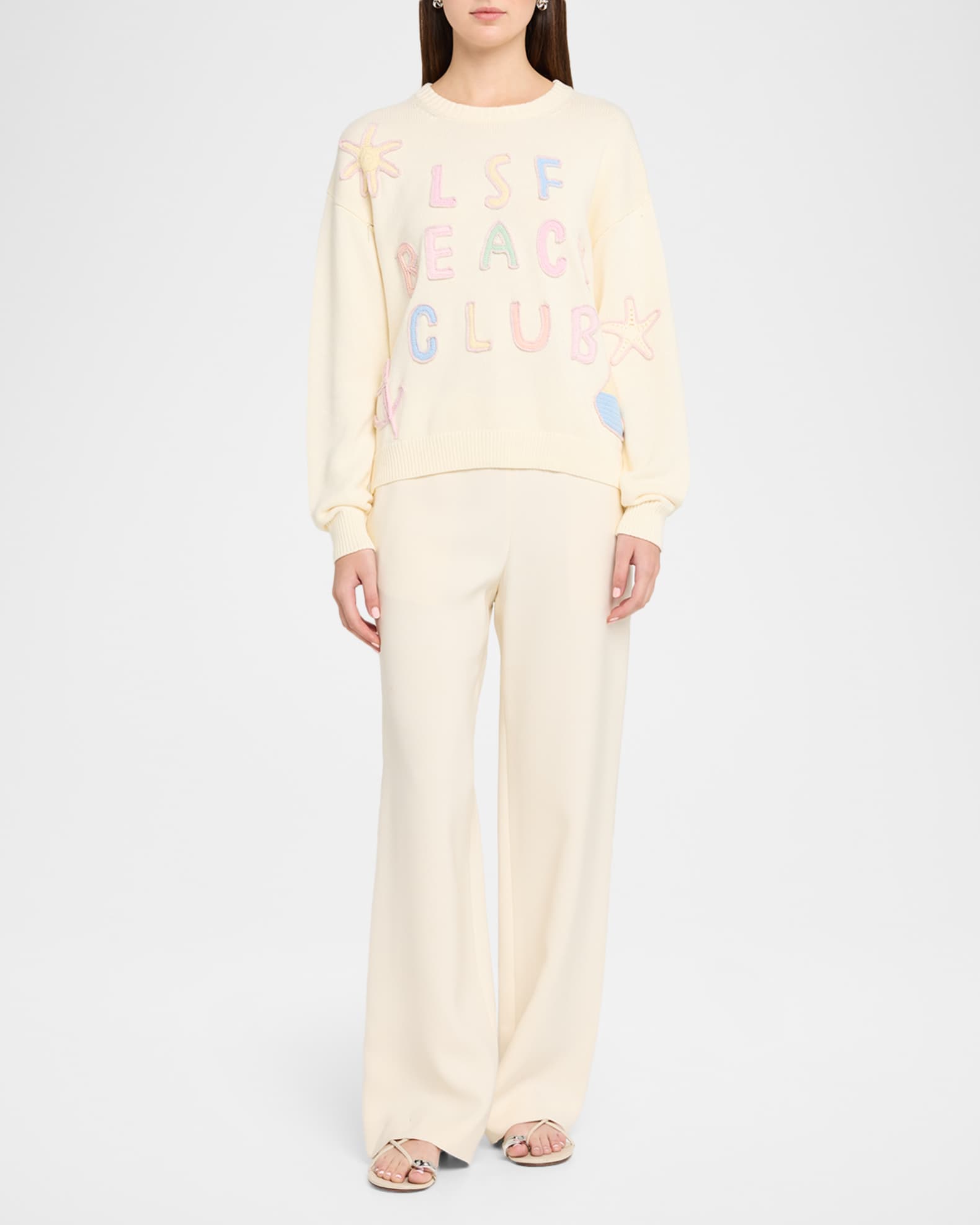 LoveShackFancy Kora Embroidered Cotton Pullover | Neiman Marcus