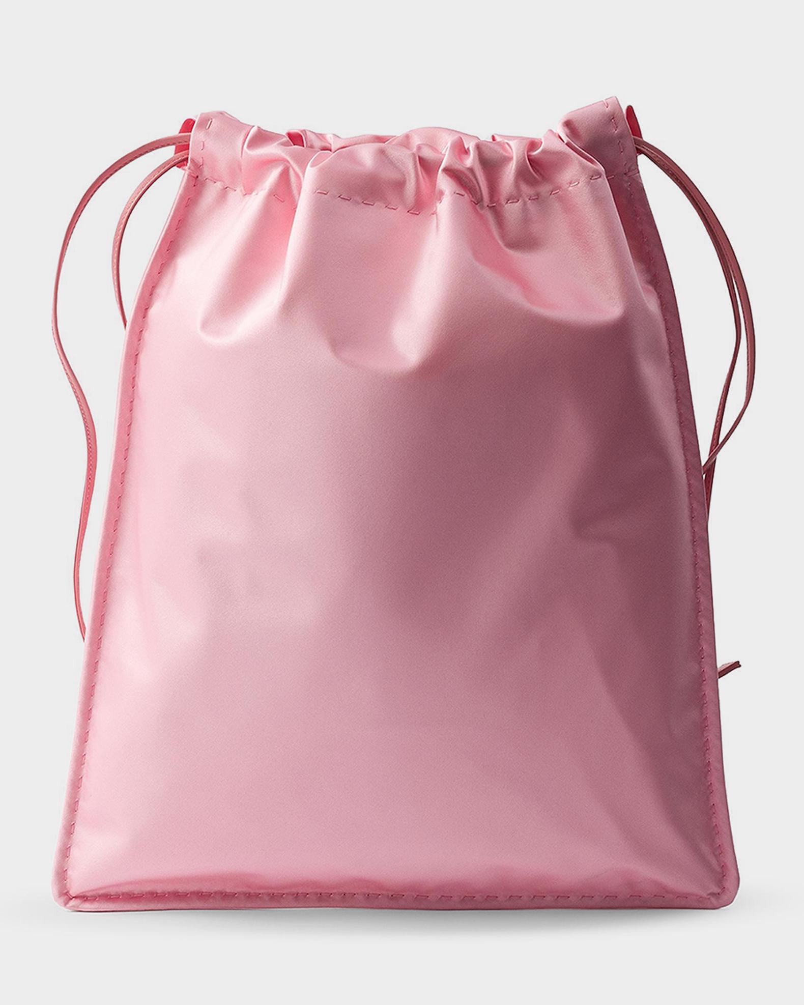 Prada Eyeglasses  Sunglasses Satin Drawstring Pouch Soft case Eyewear New Style Prada Canvas and Leather Drawstring Pouch | Neiman Marcus main image 4