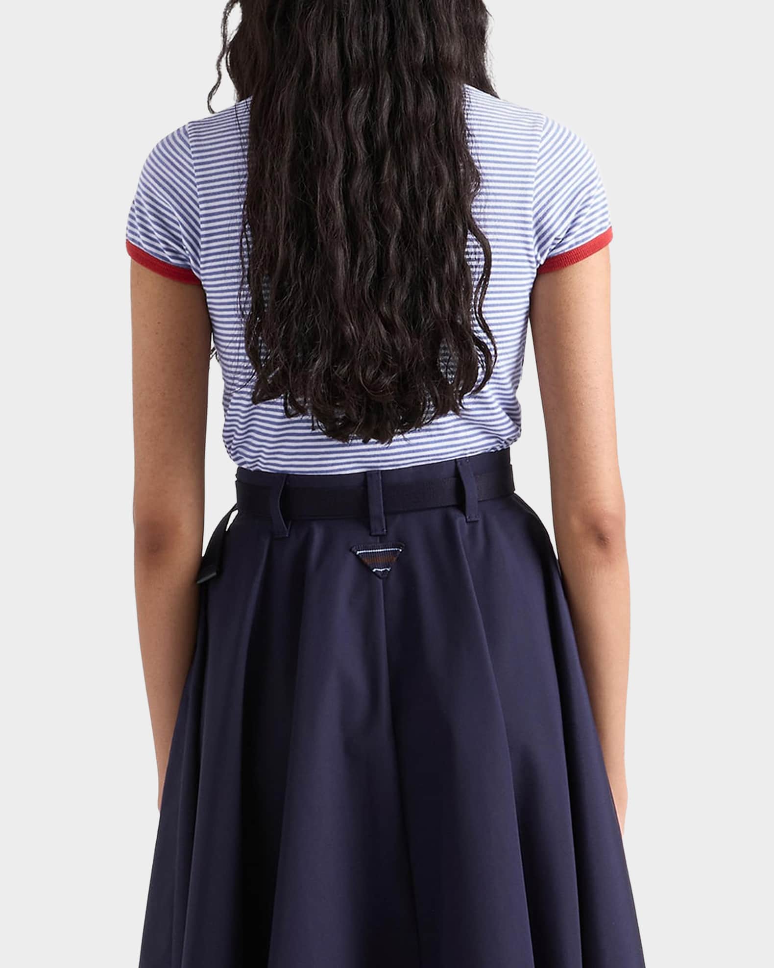 Prada Striped Jersey T-Shirt | Neiman Marcus