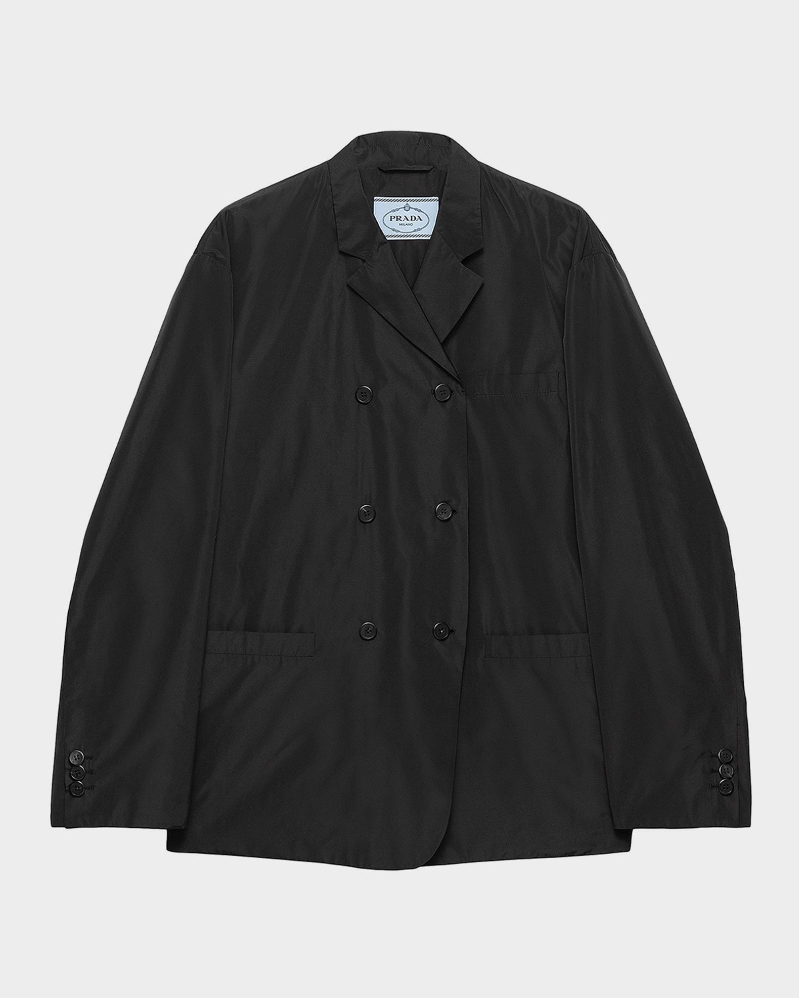 Prada Double-Breasted Technical Taffeta Jacket | Neiman Marcus